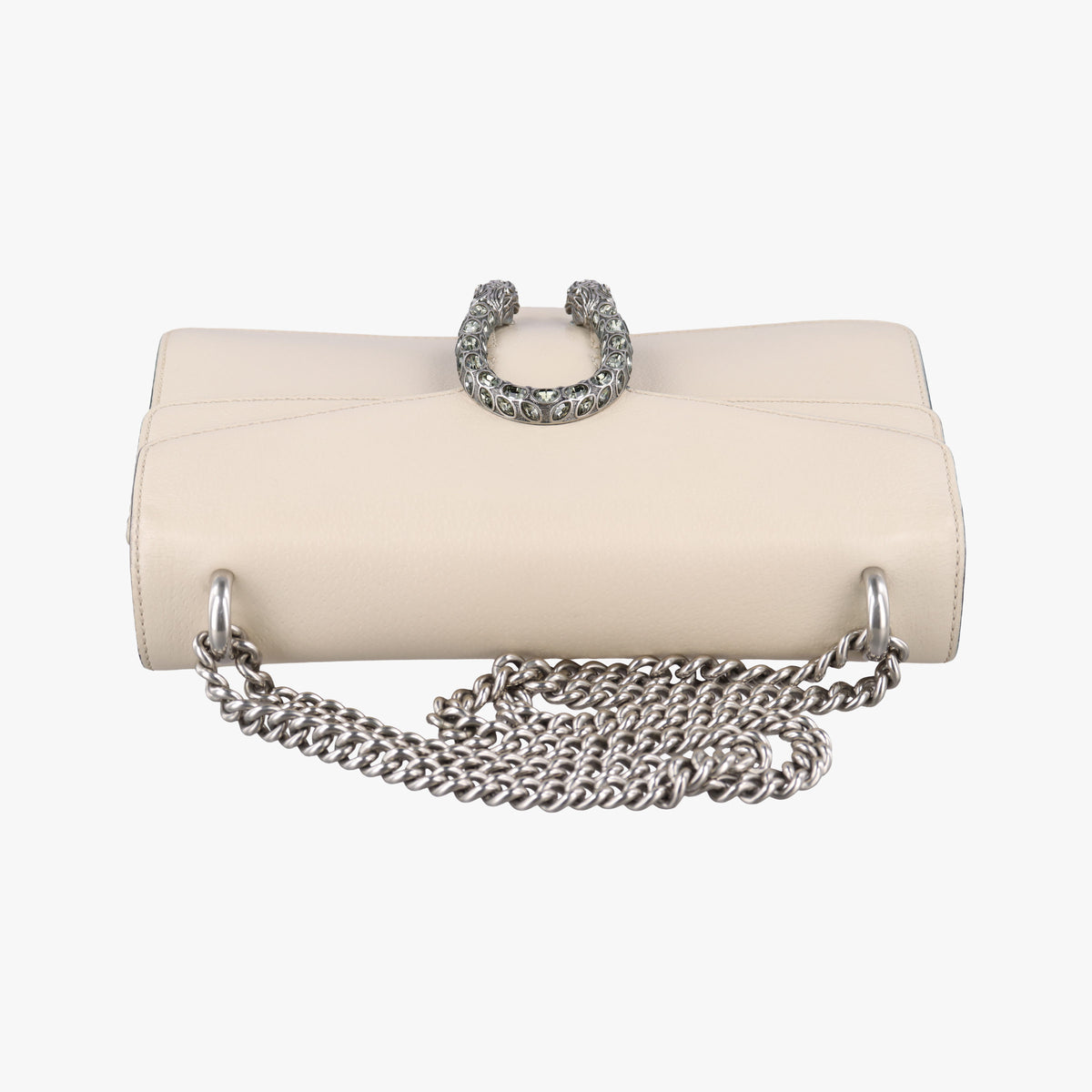 Pre-owned Gucci Dionysus White Leather 400249 shoulderbag | stylenewstar