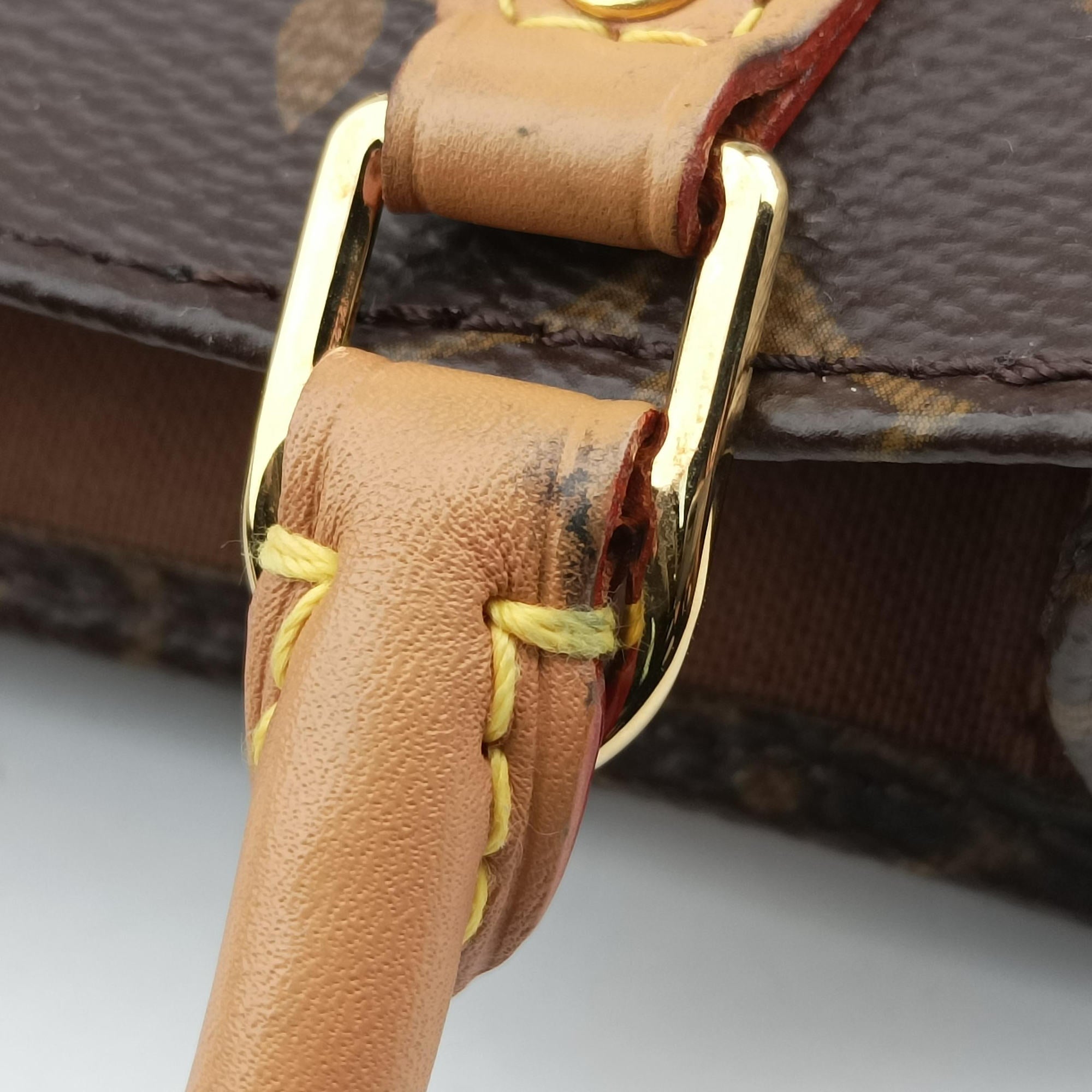 Pre-owned Louis Vuitton Petit Sac Plat Brown Monogram Canvas M69442 shoulderbag | stylenewstar