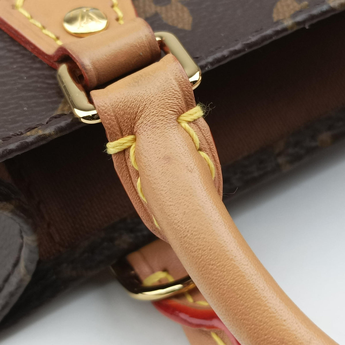 Pre-owned Louis Vuitton Petit Sac Plat Brown Monogram Canvas M69442 shoulderbag | stylenewstar