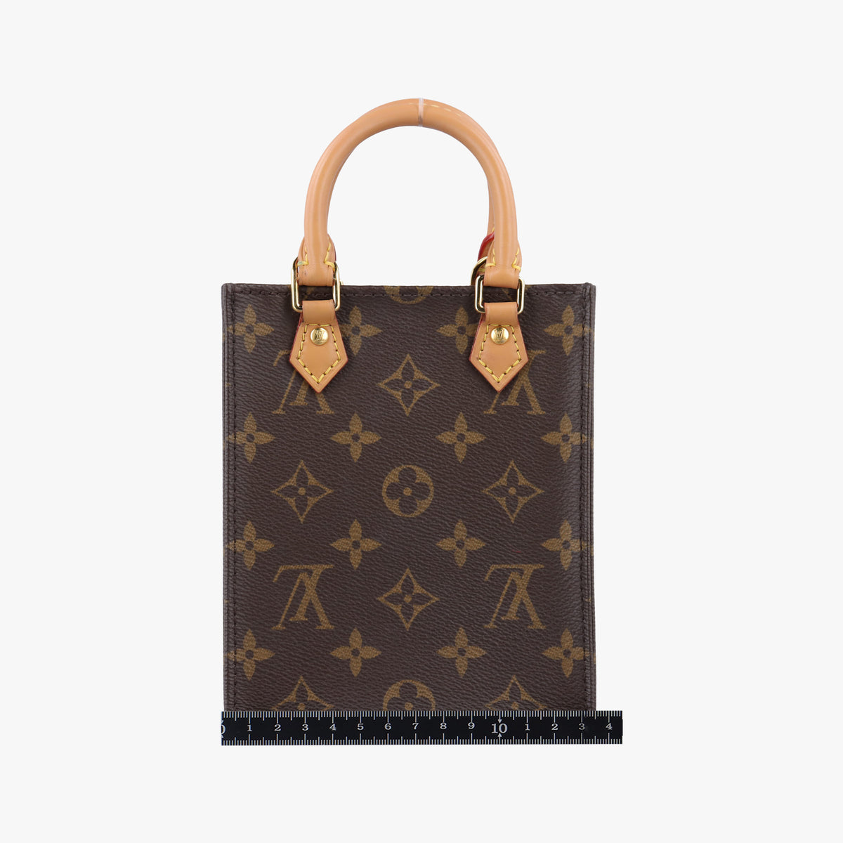 Pre-owned Louis Vuitton Petit Sac Plat Brown Monogram Canvas M69442 shoulderbag | stylenewstar