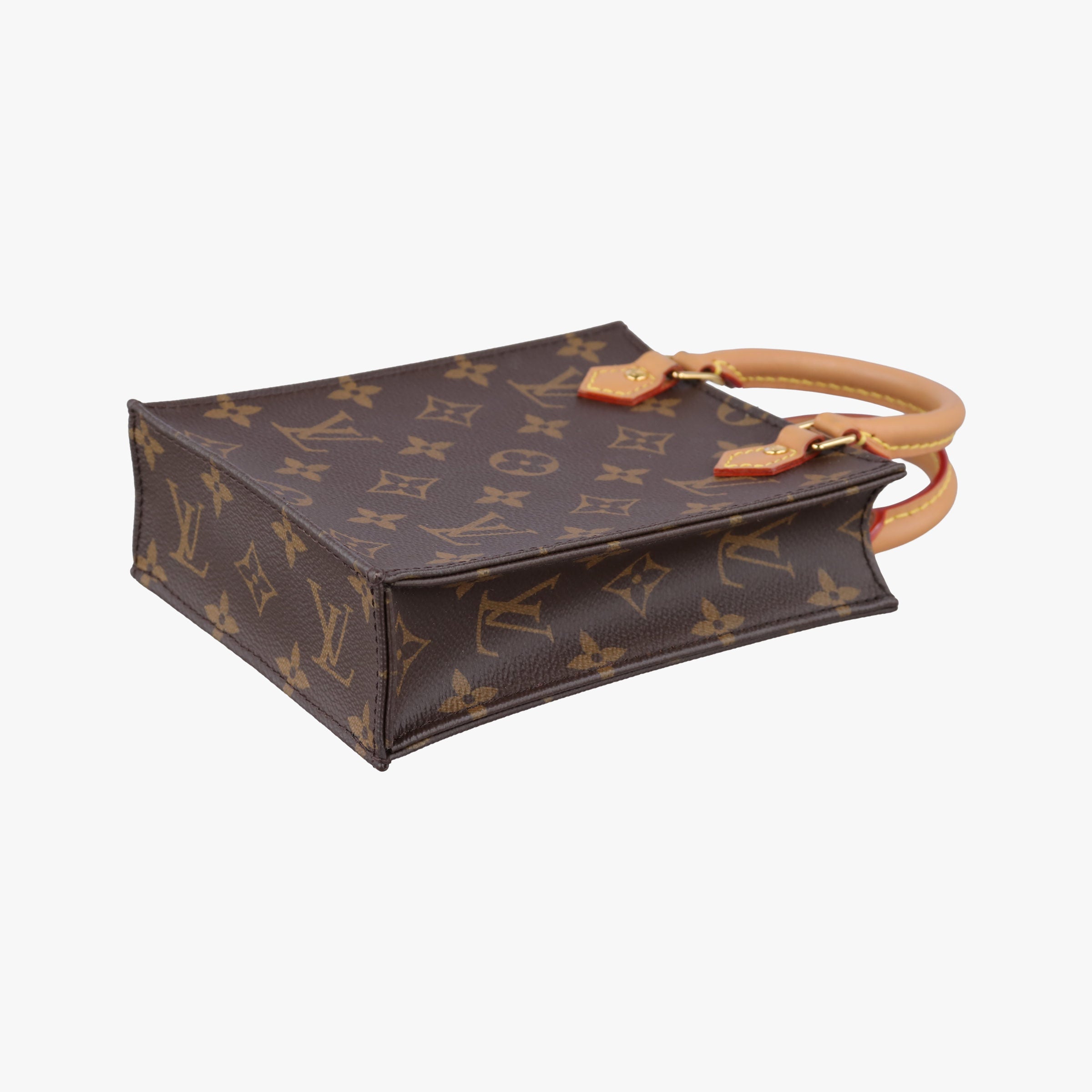 Pre-owned Louis Vuitton Petit Sac Plat Brown Monogram Canvas M69442 shoulderbag | stylenewstar
