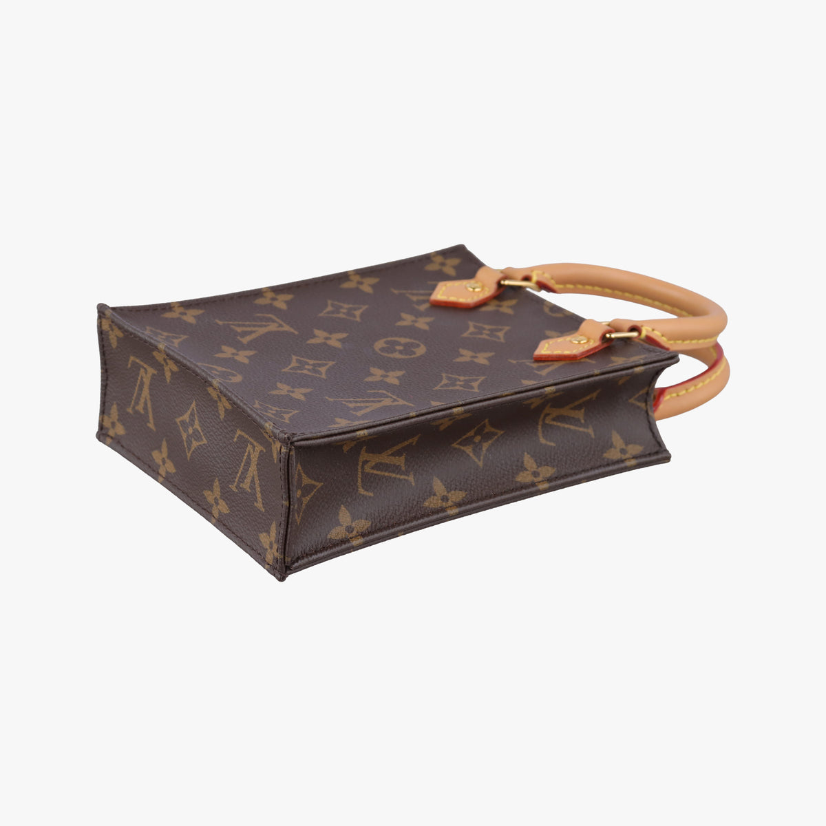 Pre-owned Louis Vuitton Petit Sac Plat Brown Monogram Canvas M69442 shoulderbag | stylenewstar