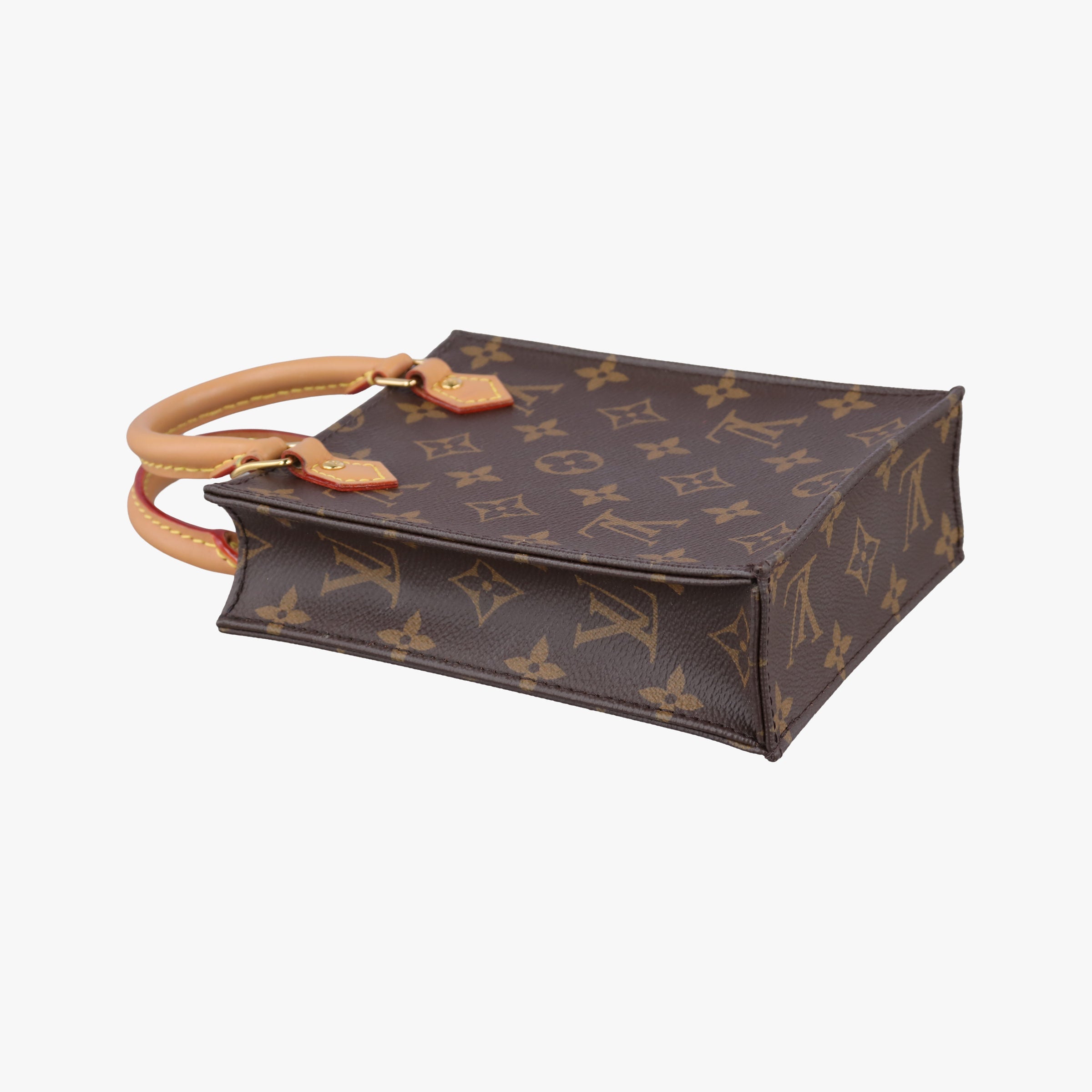 Pre-owned Louis Vuitton Petit Sac Plat Brown Monogram Canvas M69442 shoulderbag | stylenewstar