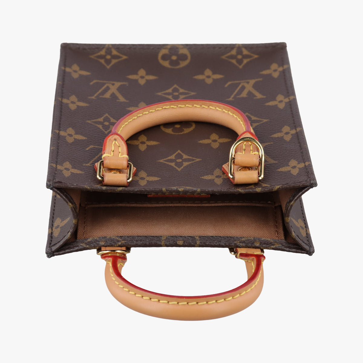 Pre-owned Louis Vuitton Petit Sac Plat Brown Monogram Canvas M69442 shoulderbag | stylenewstar