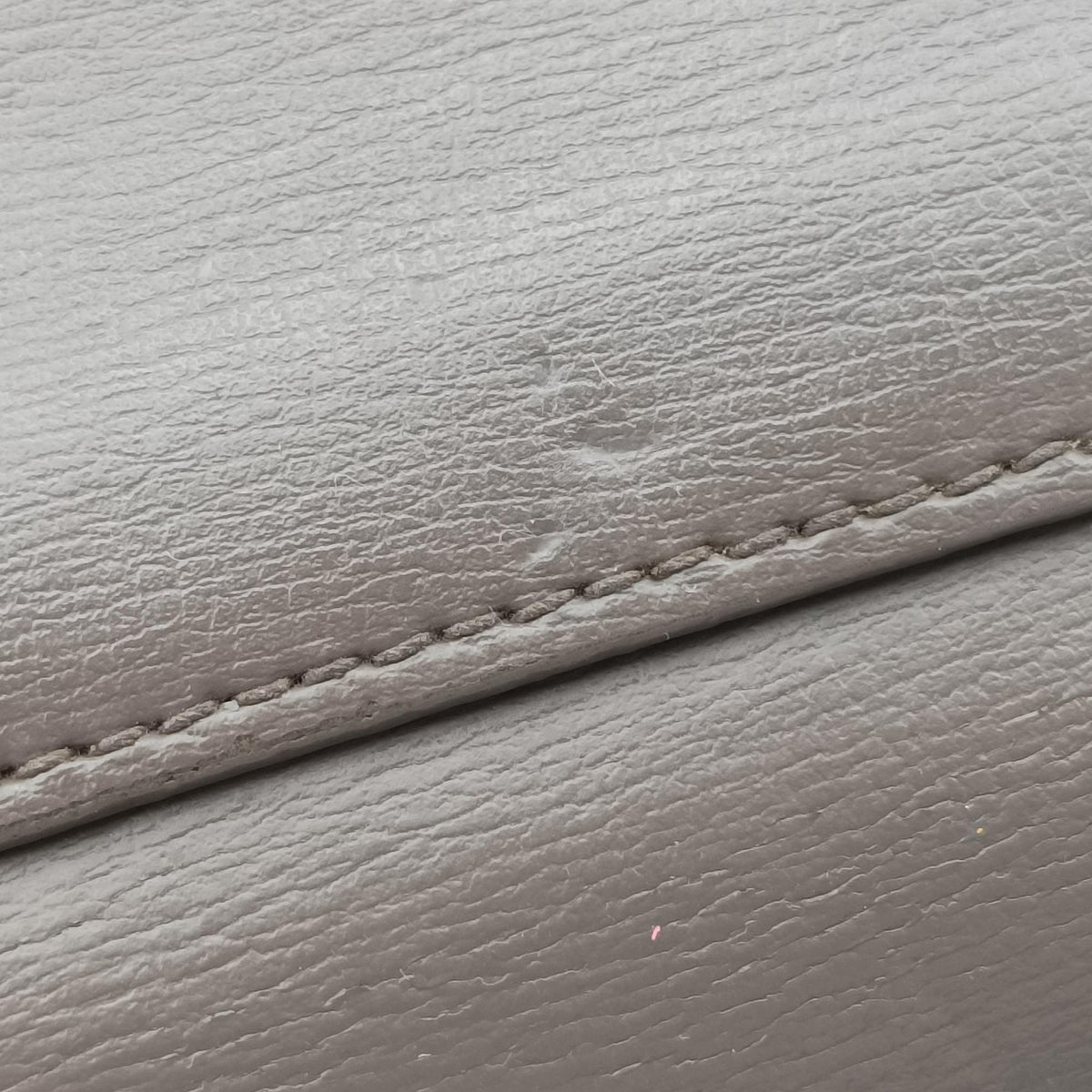 Pre-owned Yves Saint Laurent SUNSET Grey Leather 452157 shoulderbag | stylenewstar
