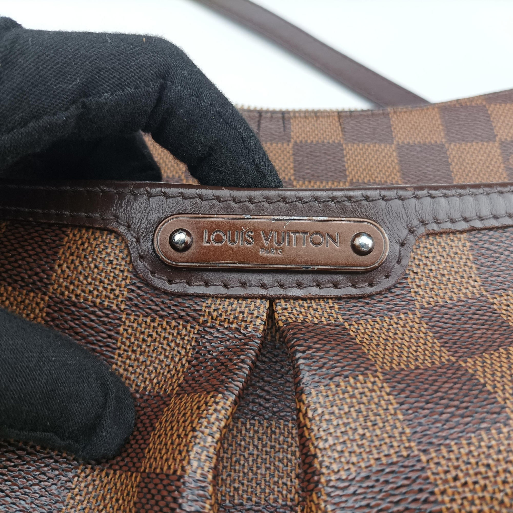 Pre-owned Louis Vuitton BLOOMSBURY PM EBENE Damier　Canvas N42251 shoulderbag | stylenewstar