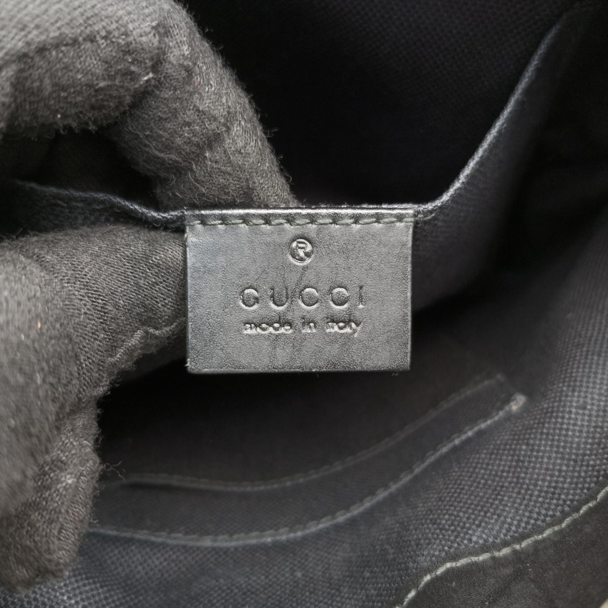 Pre-owned Gucci GG Supreme Courrier Messenger Black×Multicolour PVC coated canvas×Leather 547751 shoulderbag | stylenewstar