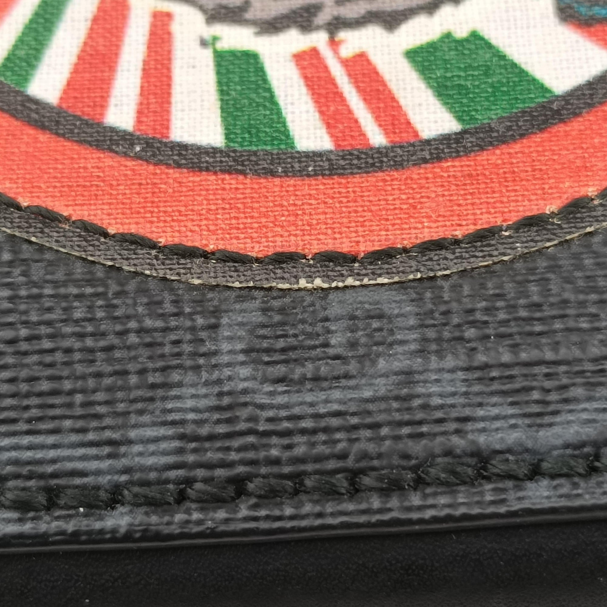 Pre-owned Gucci GG Supreme Courrier Messenger Black×Multicolour PVC coated canvas×Leather 547751 shoulderbag | stylenewstar