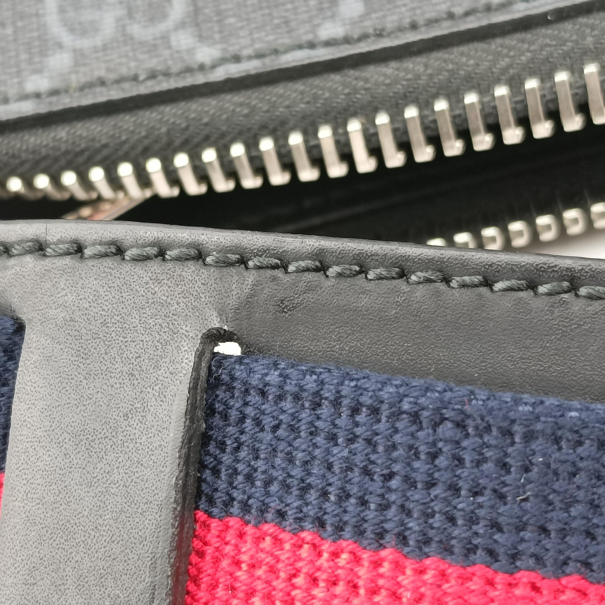 Pre-owned Gucci GG Supreme Courrier Messenger Black×Multicolour PVC coated canvas×Leather 547751 shoulderbag | stylenewstar