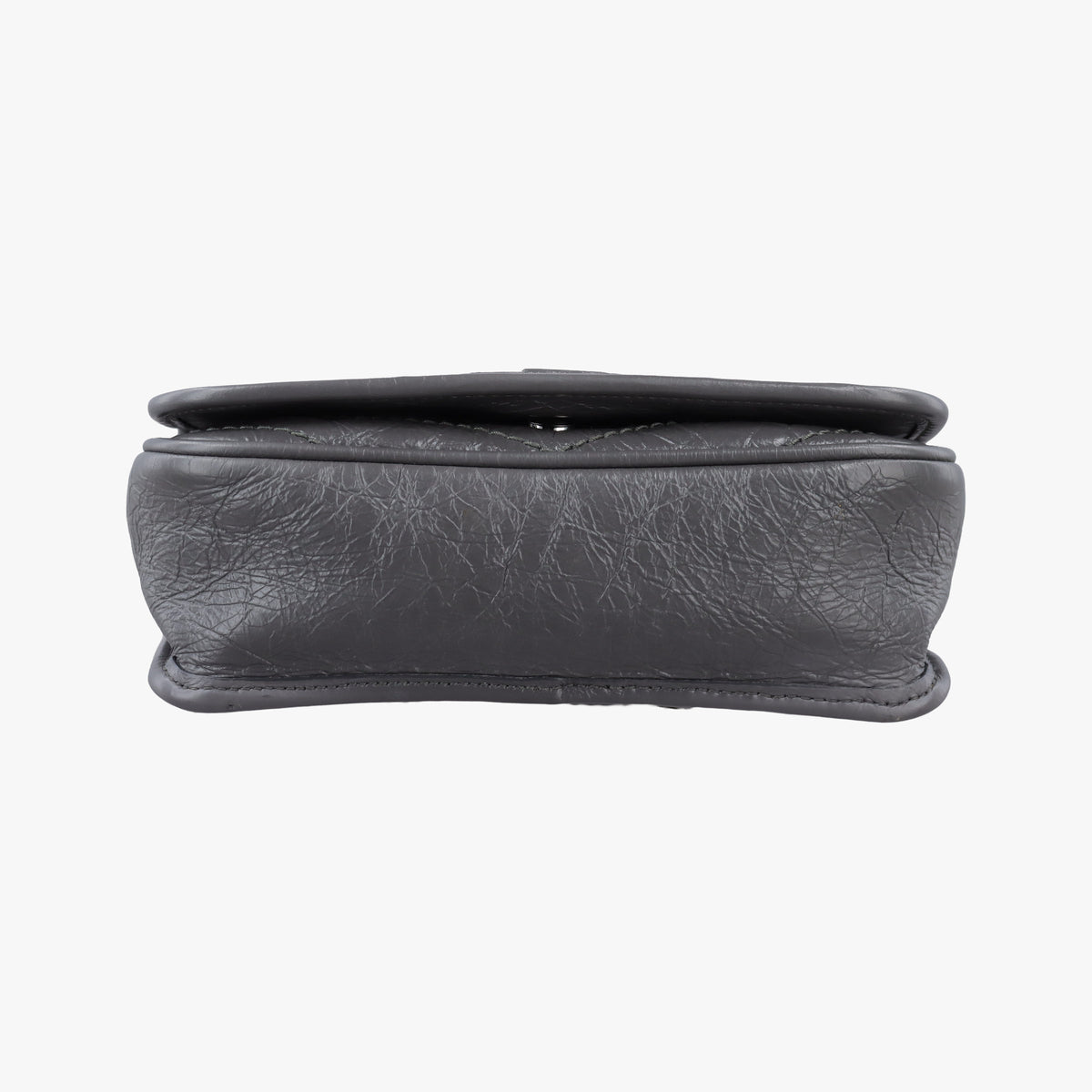Pre-owned Yves Saint Laurent Niki Grey Leather 583103 shoulderbag | stylenewstar