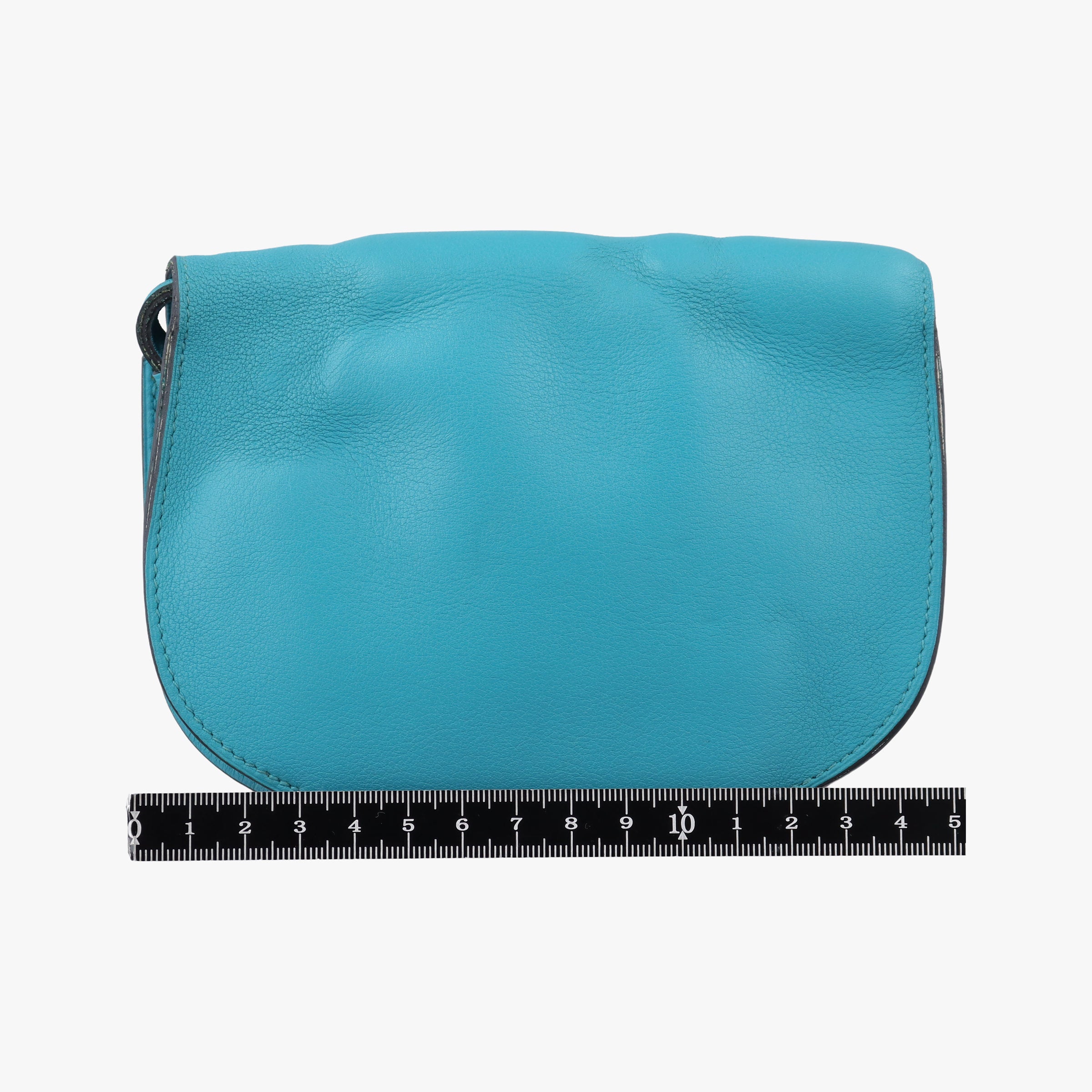 Pre-owned Hermes Convoyeur Blue Leather  shoulderbag | stylenewstar