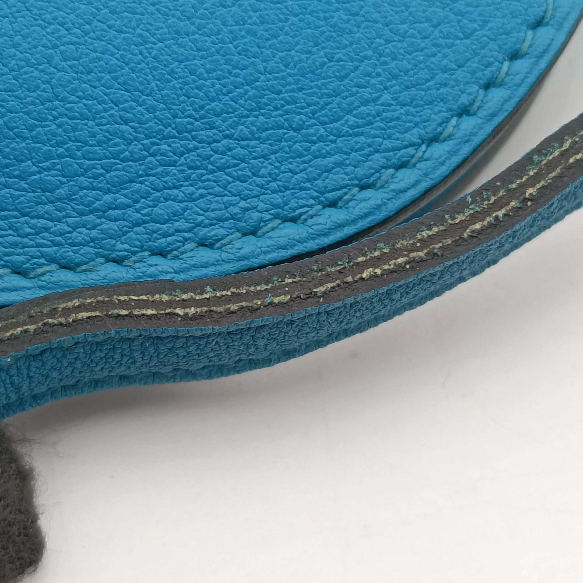 Pre-owned Hermes Convoyeur Blue Leather  shoulderbag | stylenewstar