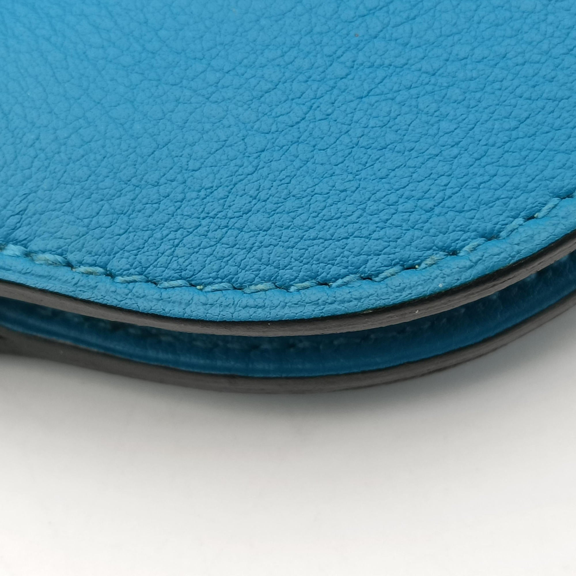 Pre-owned Hermes Convoyeur Blue Leather  shoulderbag | stylenewstar
