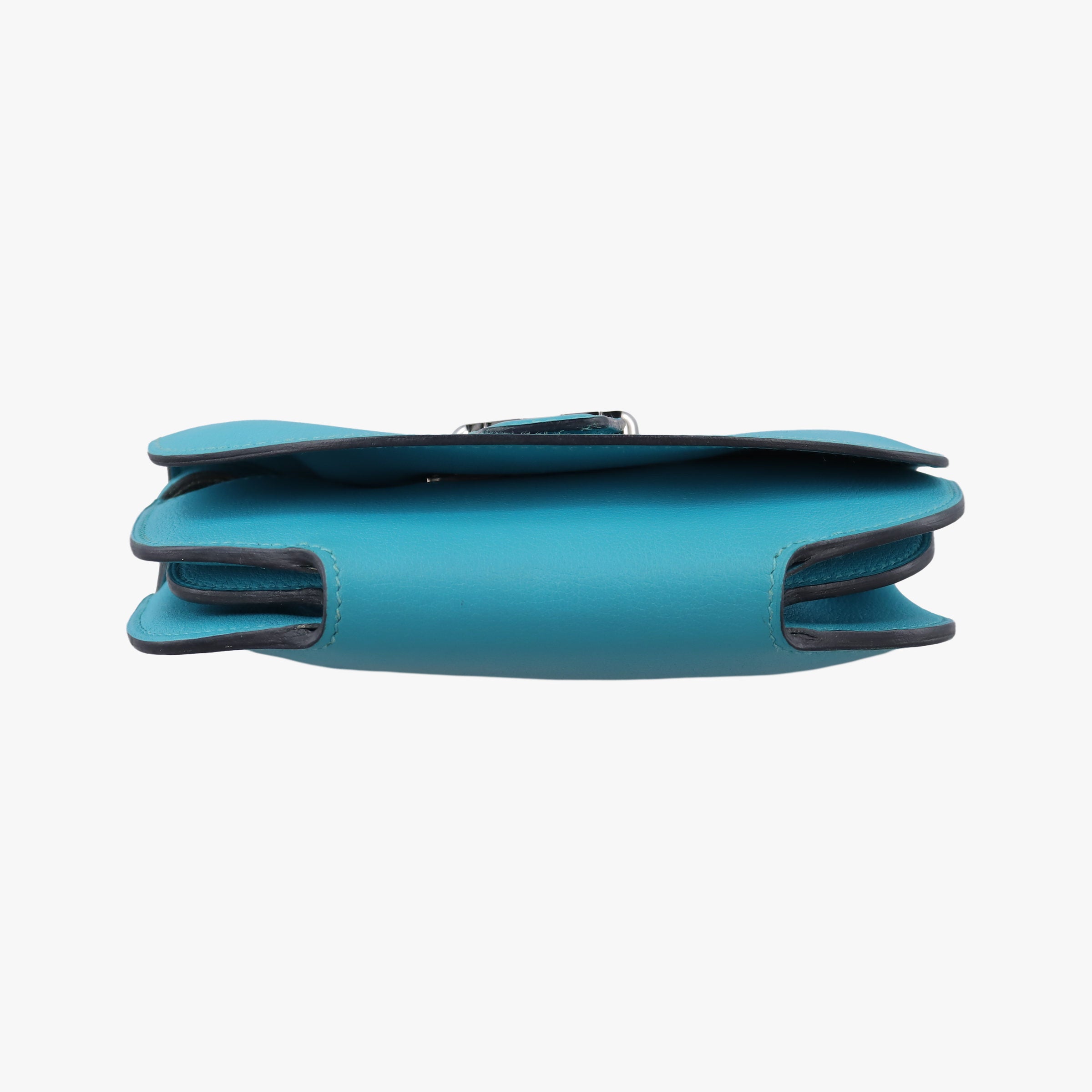 Pre-owned Hermes Convoyeur Blue Leather  shoulderbag | stylenewstar