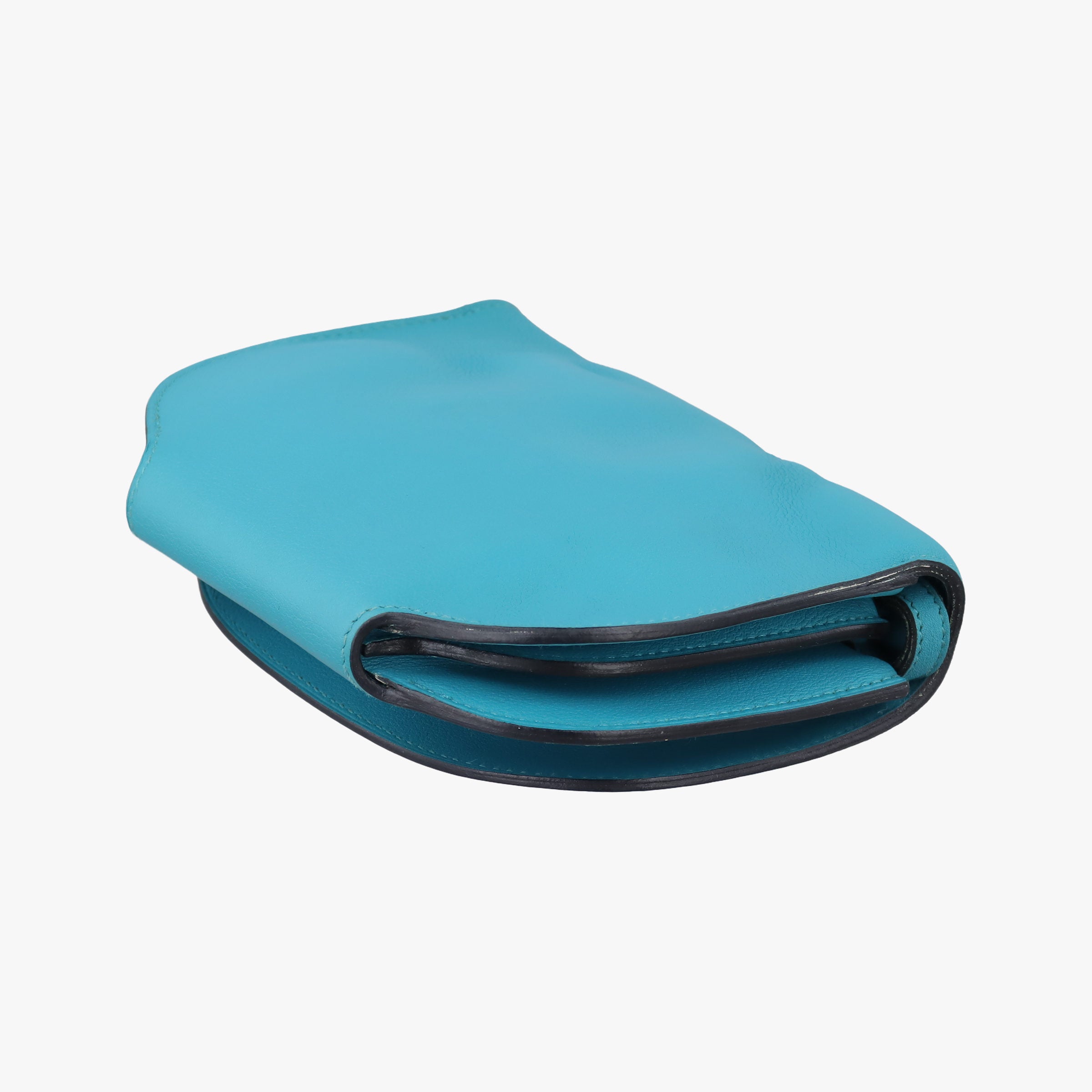 Pre-owned Hermes Convoyeur Blue Leather  shoulderbag | stylenewstar