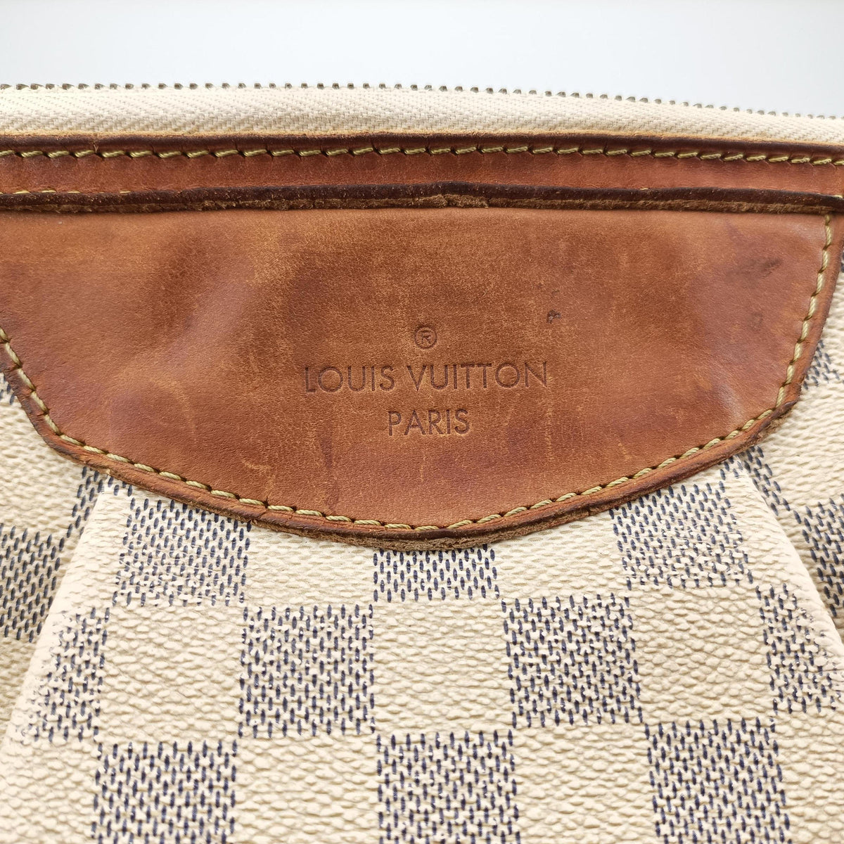 Pre-owned Louis Vuitton SIRACUSA PM AZUR Damier Canvas N41113 shoulderbag | stylenewstar