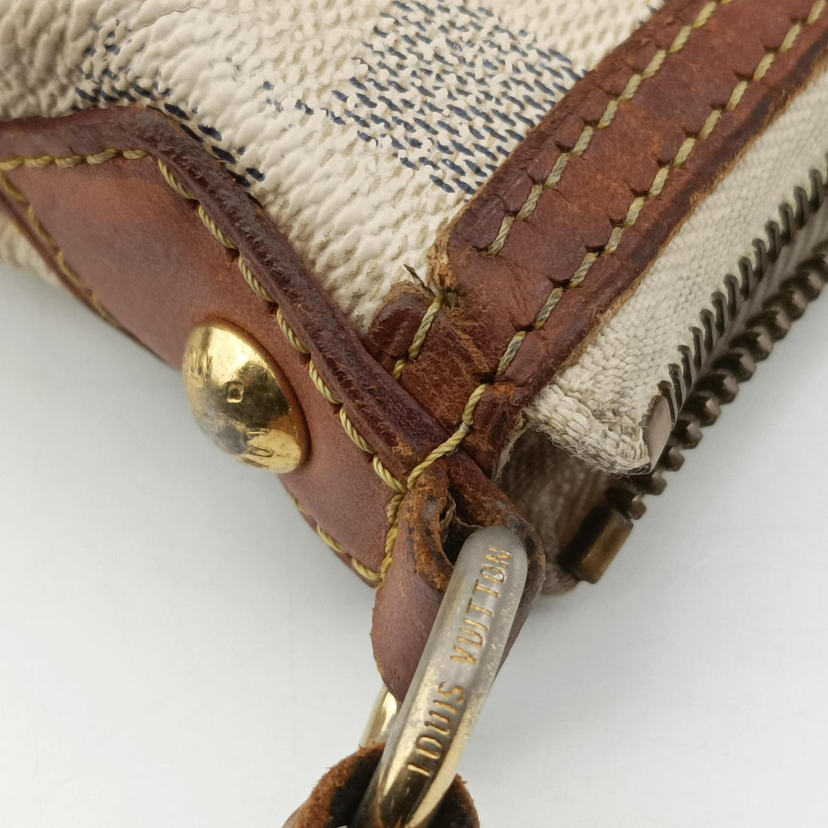 Pre-owned Louis Vuitton SIRACUSA PM AZUR Damier Canvas N41113 shoulderbag | stylenewstar