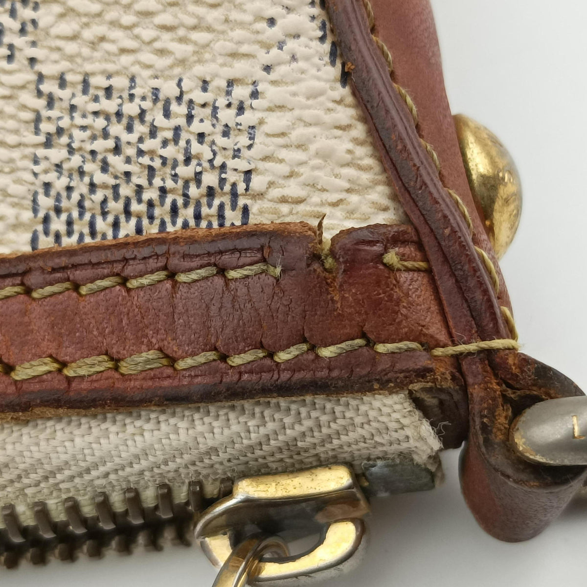 Pre-owned Louis Vuitton SIRACUSA PM AZUR Damier Canvas N41113 shoulderbag | stylenewstar