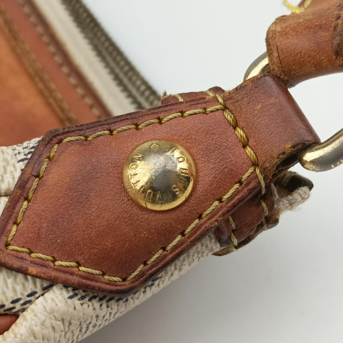 Pre-owned Louis Vuitton SIRACUSA PM AZUR Damier Canvas N41113 shoulderbag | stylenewstar