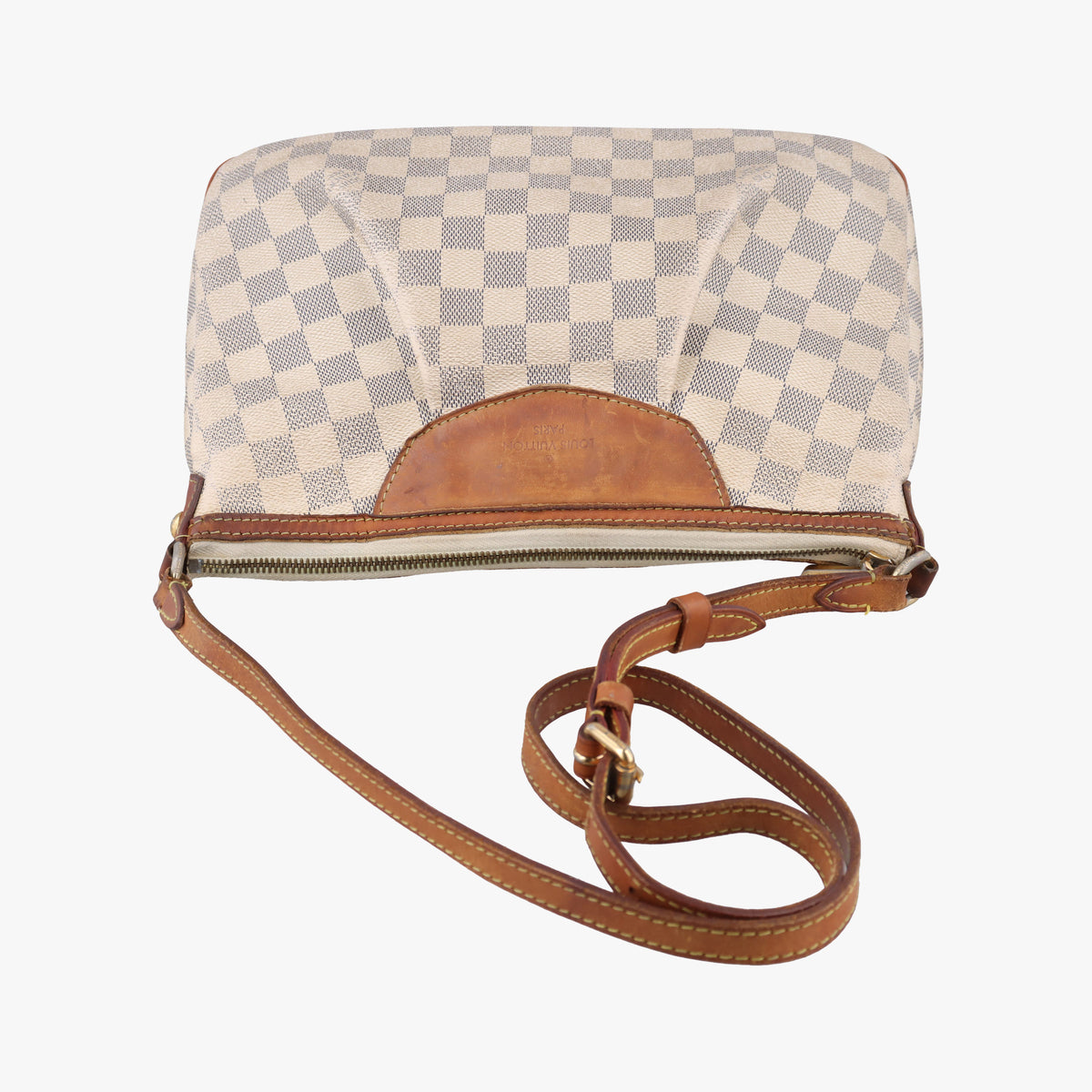 Pre-owned Louis Vuitton SIRACUSA PM AZUR Damier Canvas N41113 shoulderbag | stylenewstar