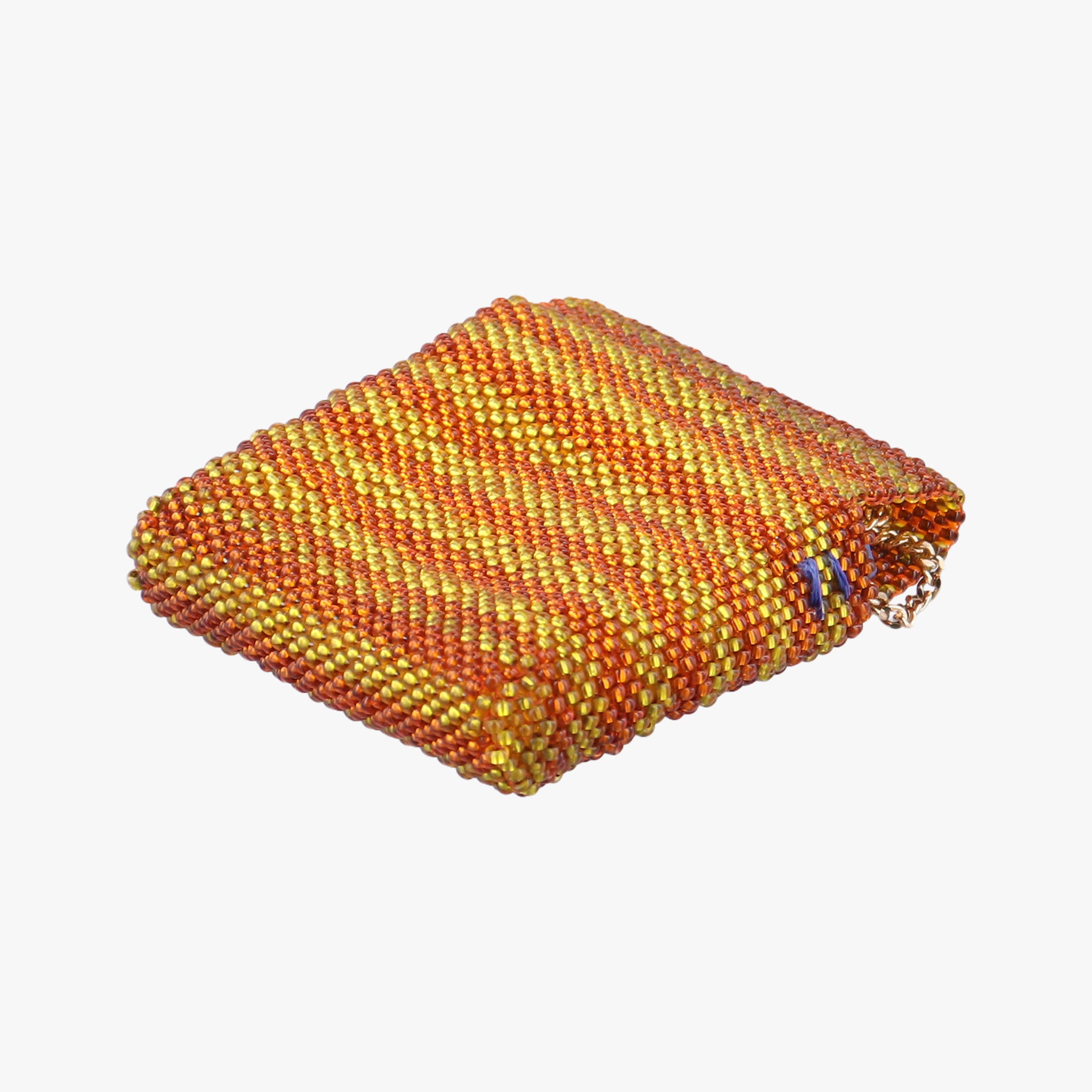 Pre-owned Fendi AirPods case Mini Pico Baguette Orange Beaded  shoulderbag | stylenewstar
