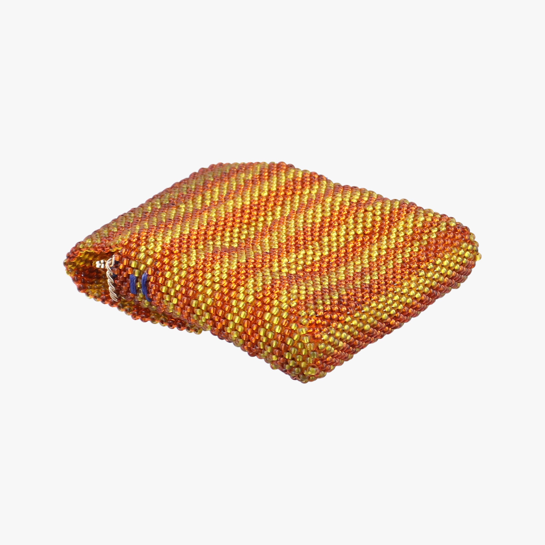 Pre-owned Fendi AirPods case Mini Pico Baguette Orange Beaded  shoulderbag | stylenewstar