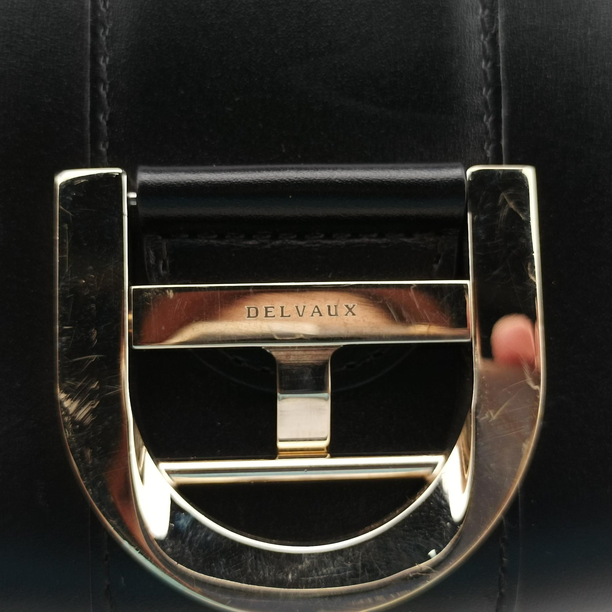 Pre-owned Delvaux Brillant Mini Black leather  handbag | stylenewstar