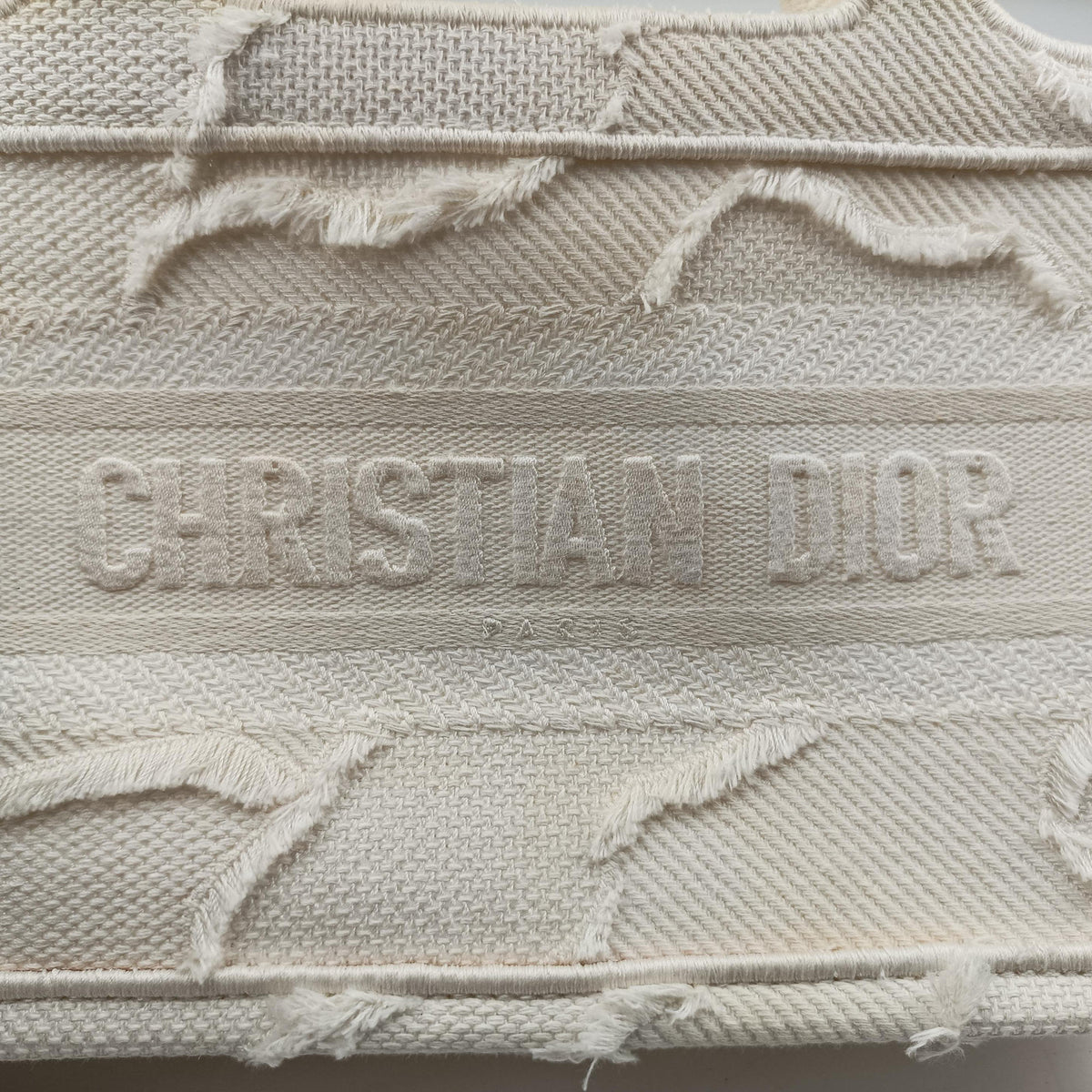 Vintage Christian Dior Book Tote Mini White canvas  handbag | stylenewstar