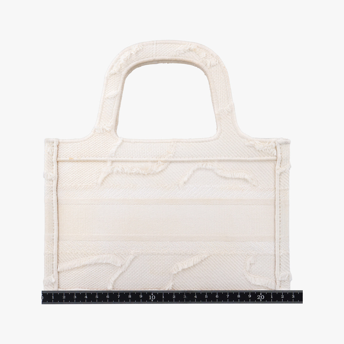 Vintage Christian Dior Book Tote Mini White canvas  handbag | stylenewstar