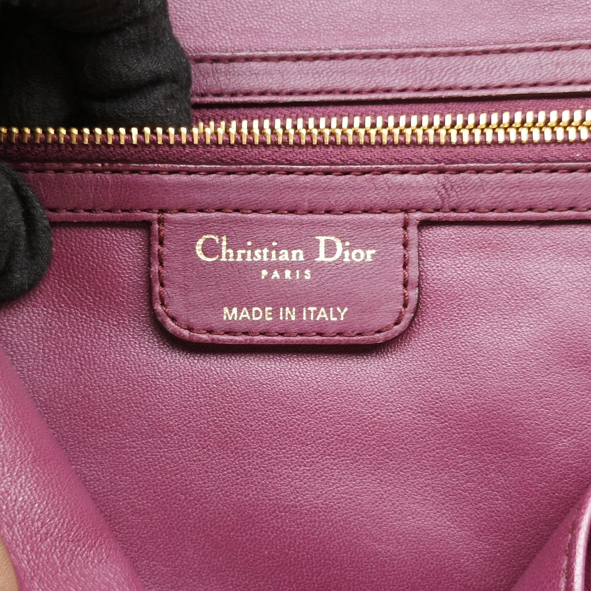 Vintage Christian Dior Soft Lady Dior Tote Purple Leather  handbag | stylenewstar