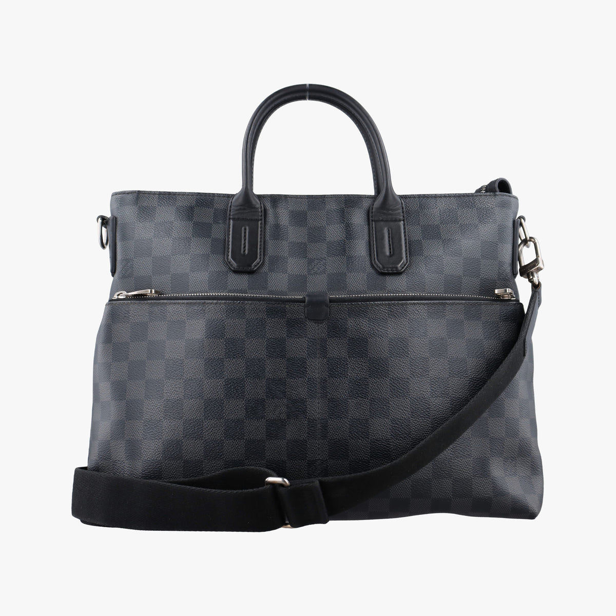 Pre-owned Louis Vuitton 7DW Business Black Damier Graphite N41564 shoulderbag | stylenewstar