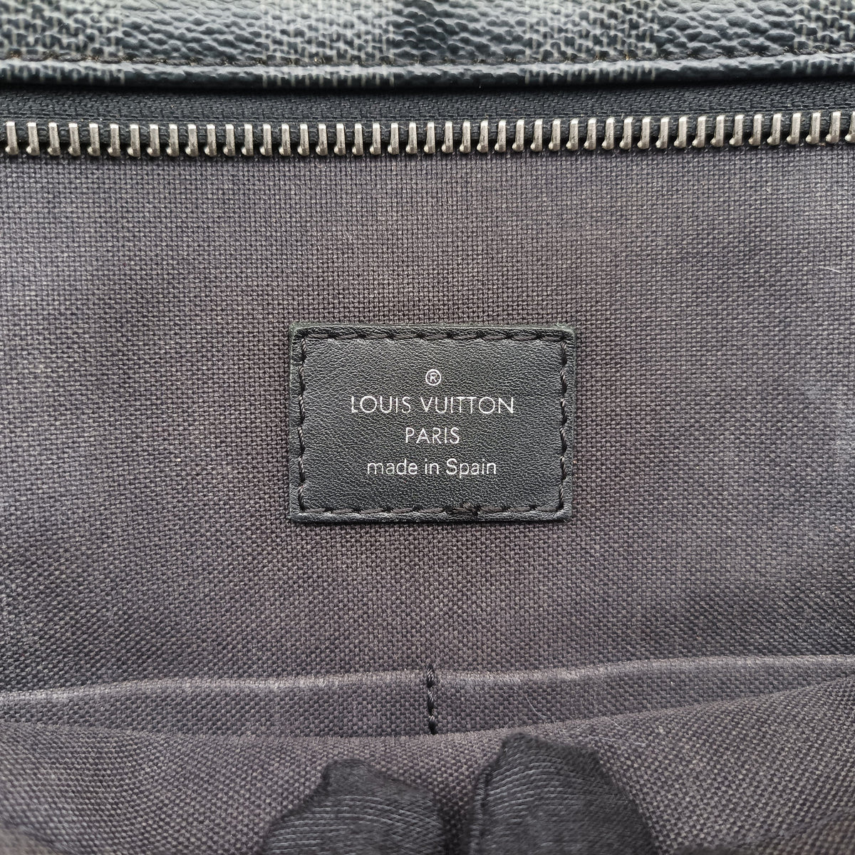 Pre-owned Louis Vuitton 7DW Business Black Damier Graphite N41564 shoulderbag | stylenewstar