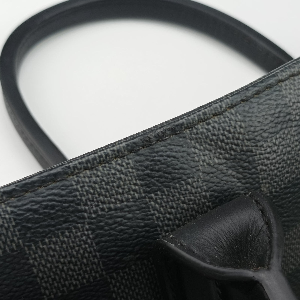 Pre-owned Louis Vuitton 7DW Business Black Damier Graphite N41564 shoulderbag | stylenewstar