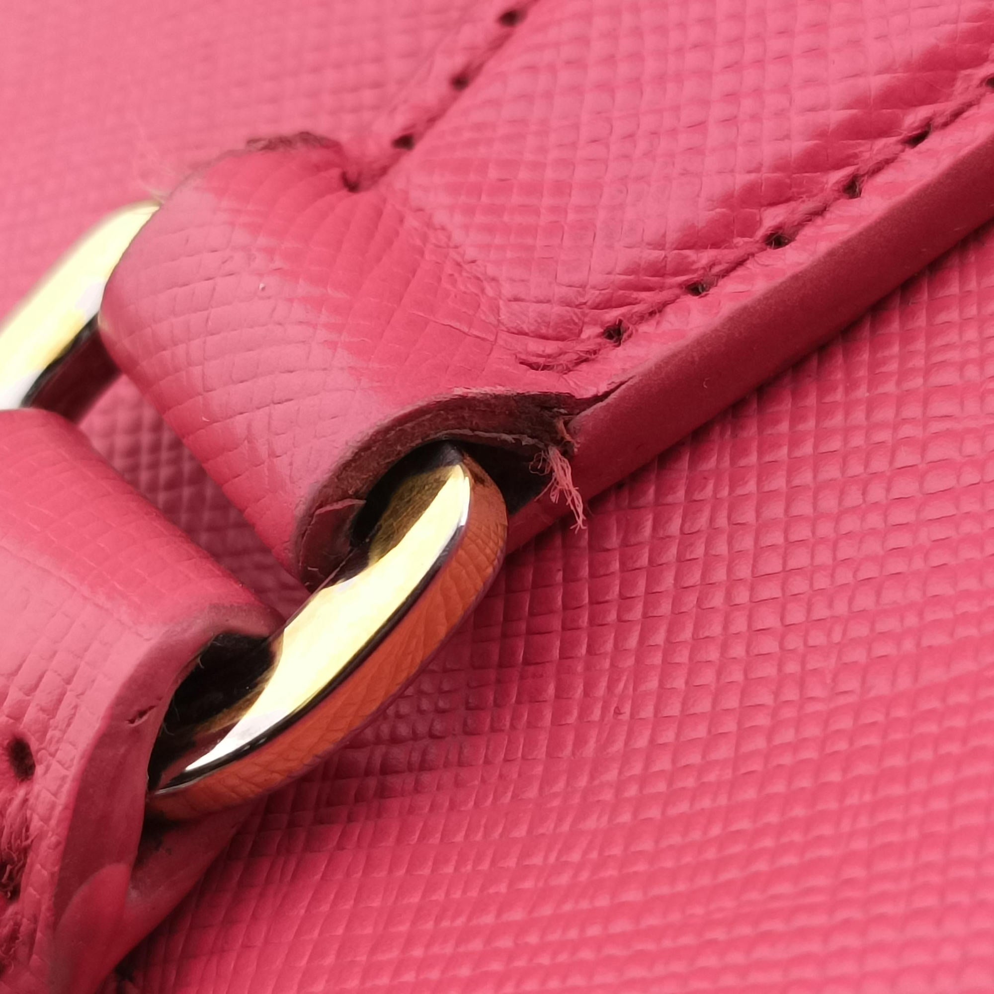 Secondhand Prada Galleria Pink SAFFIANO Leather BN1801 handbag | stylenewstar