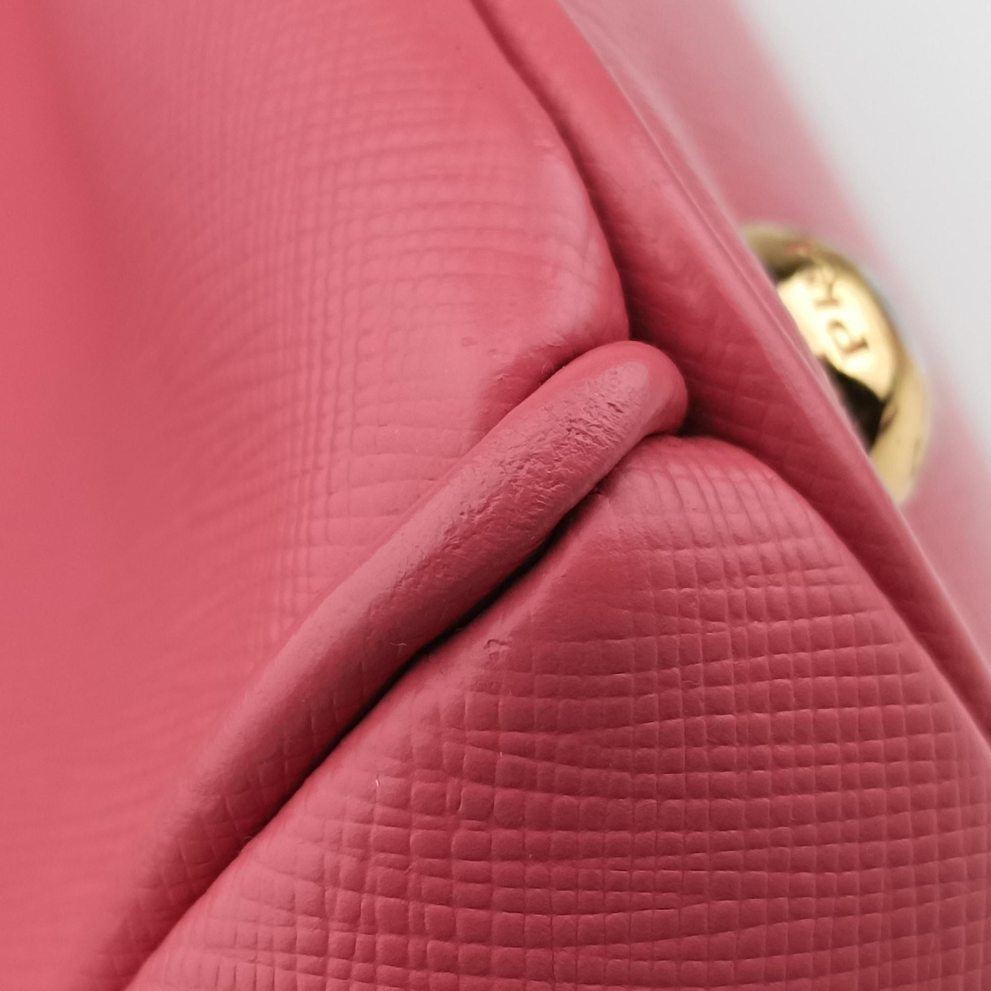 Secondhand Prada Galleria Pink SAFFIANO Leather BN1801 handbag | stylenewstar