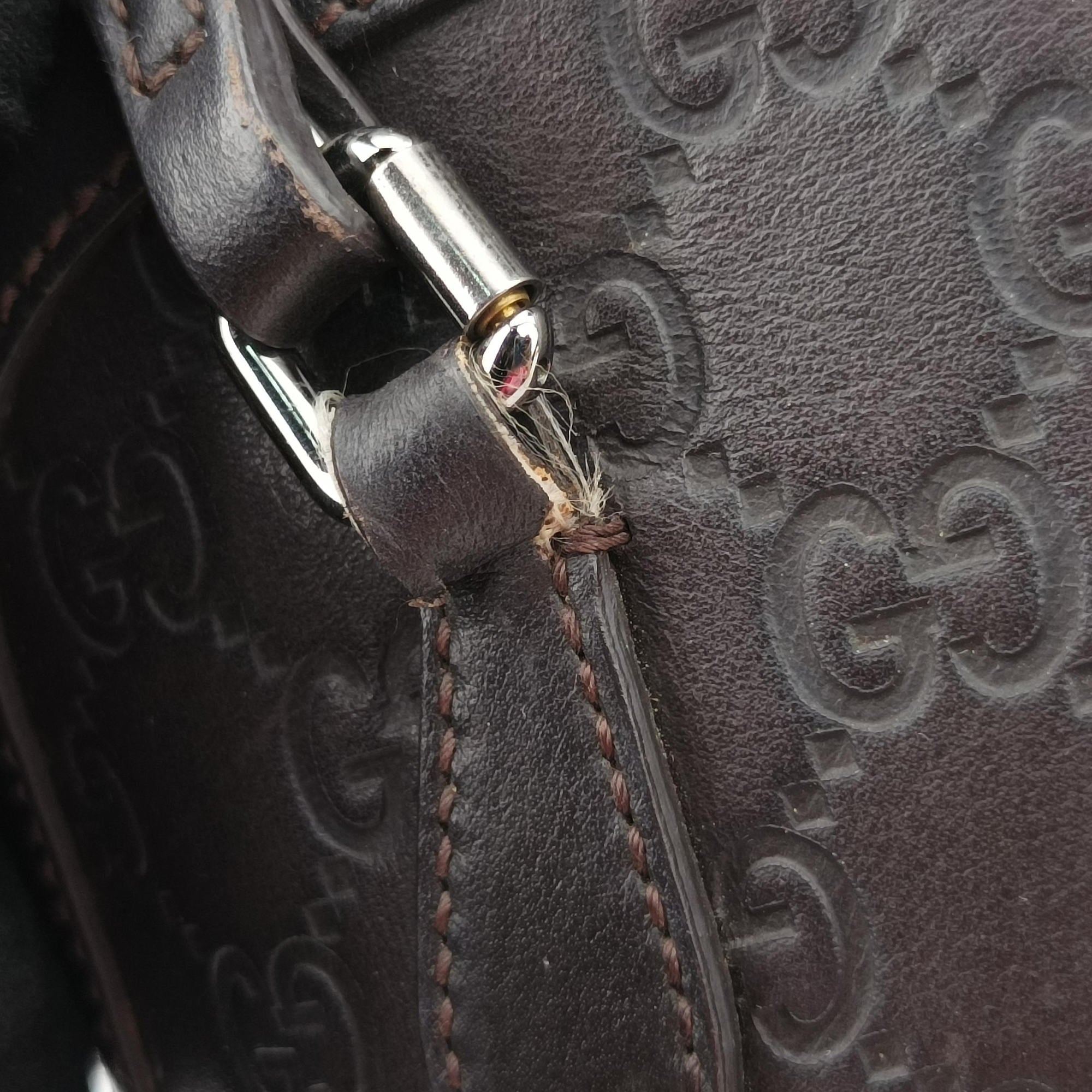 Secondhand Gucci Microguccissima dome Black Leather 341504 shoulderbag | stylenewstar