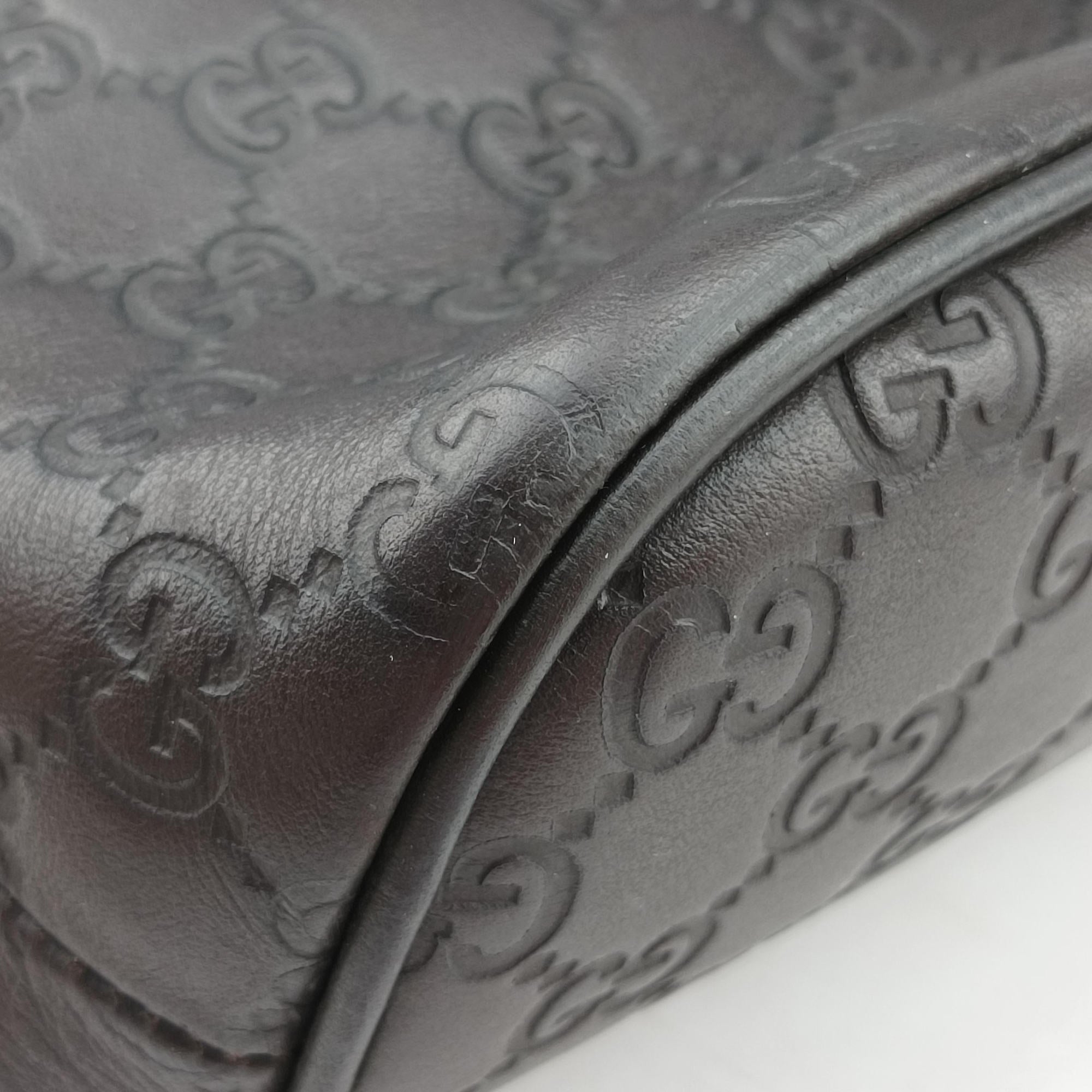 Secondhand Gucci Microguccissima dome Black Leather 341504 shoulderbag | stylenewstar
