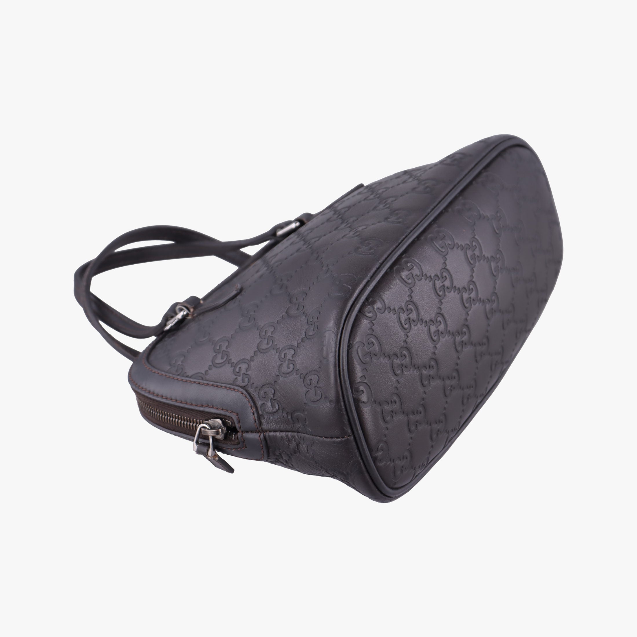 Secondhand Gucci Microguccissima dome Black Leather 341504 shoulderbag | stylenewstar