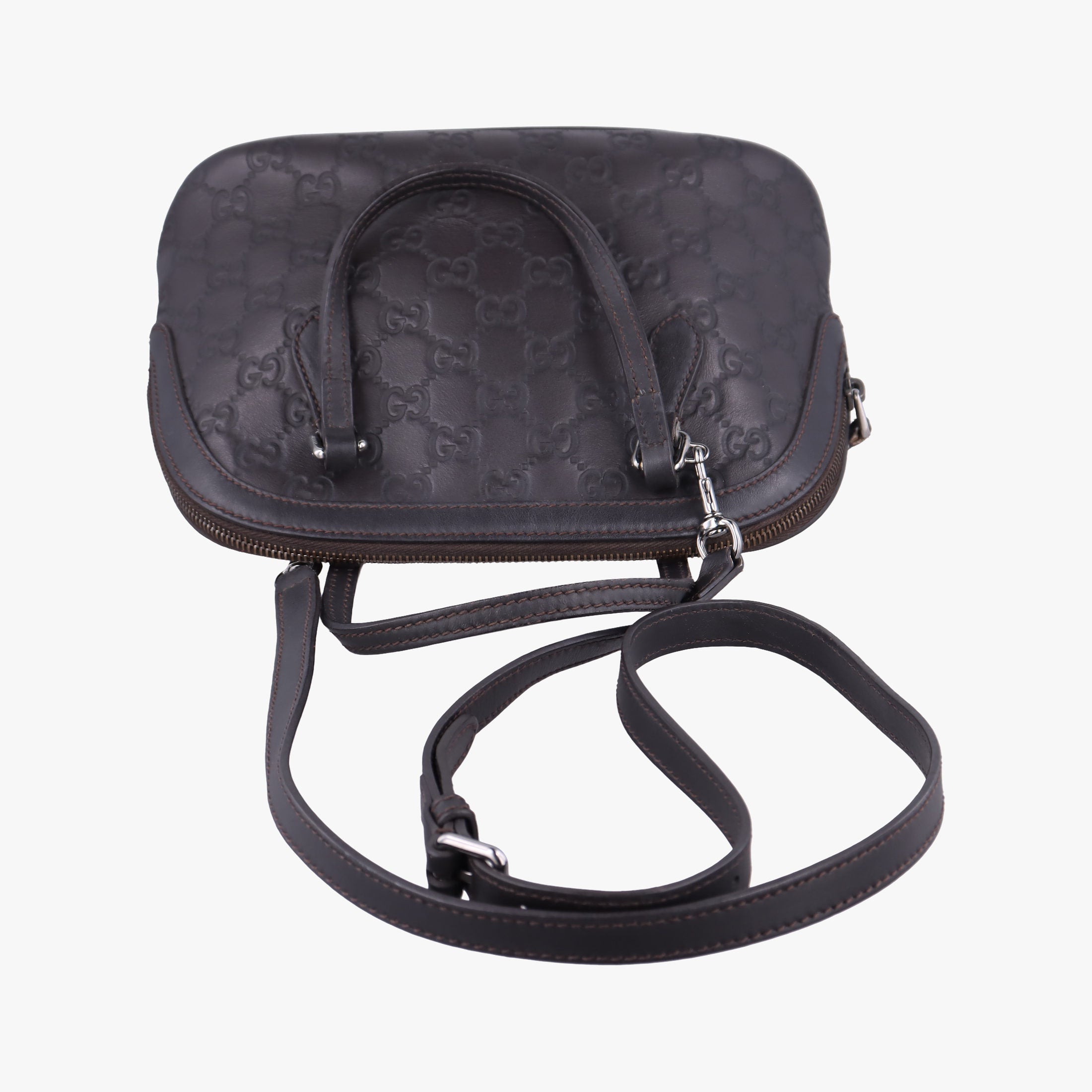 Secondhand Gucci Microguccissima dome Black Leather 341504 shoulderbag | stylenewstar