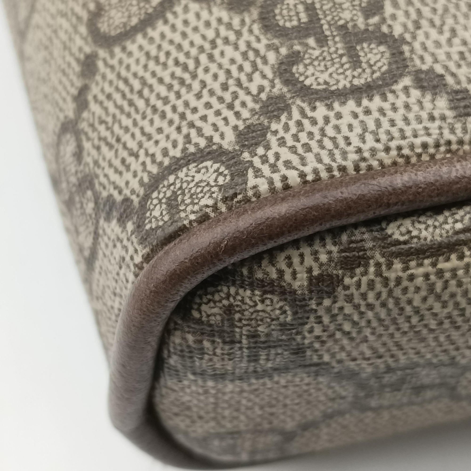 Secondhand Gucci Ophidia Brown PVC coated canvas×Leather 517076 bum bag/waist bag | stylenewstar