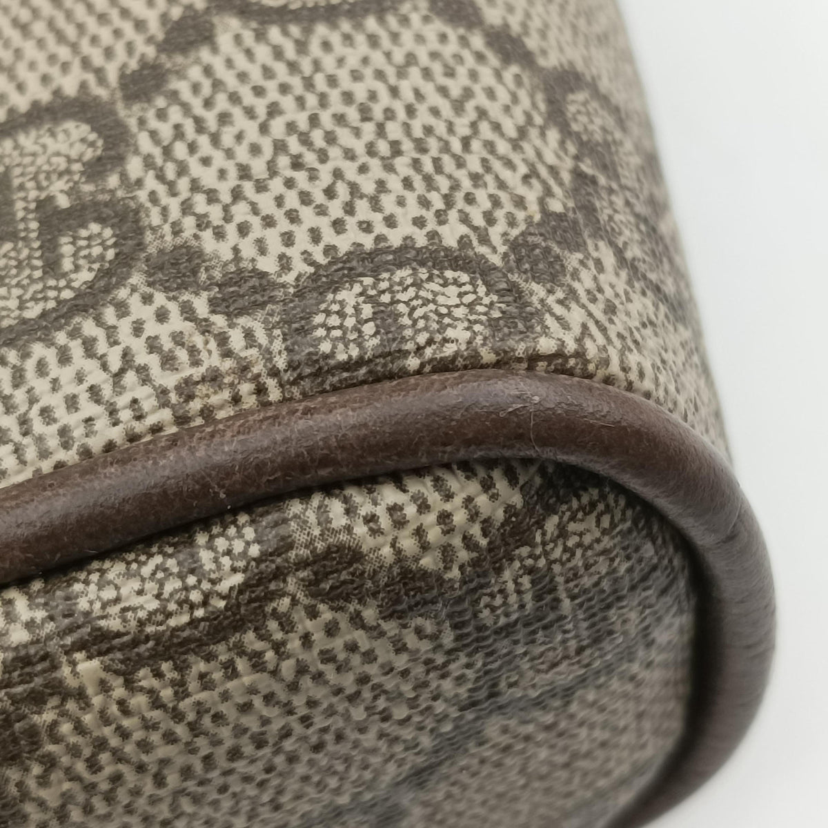 Secondhand Gucci Ophidia Brown PVC coated canvas×Leather 517076 bum bag/waist bag | stylenewstar