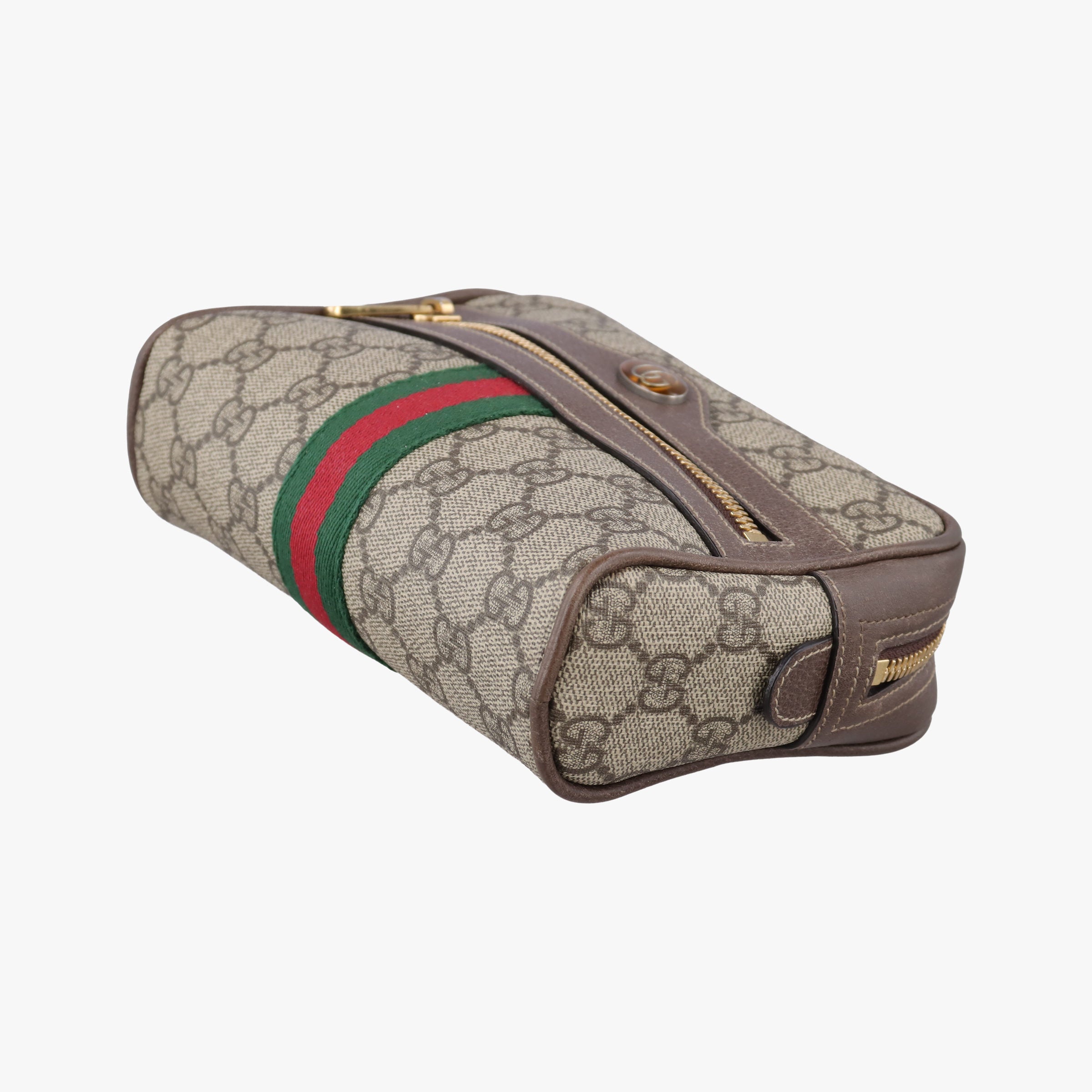 Secondhand Gucci Ophidia Brown PVC coated canvas×Leather 517076 bum bag/waist bag | stylenewstar