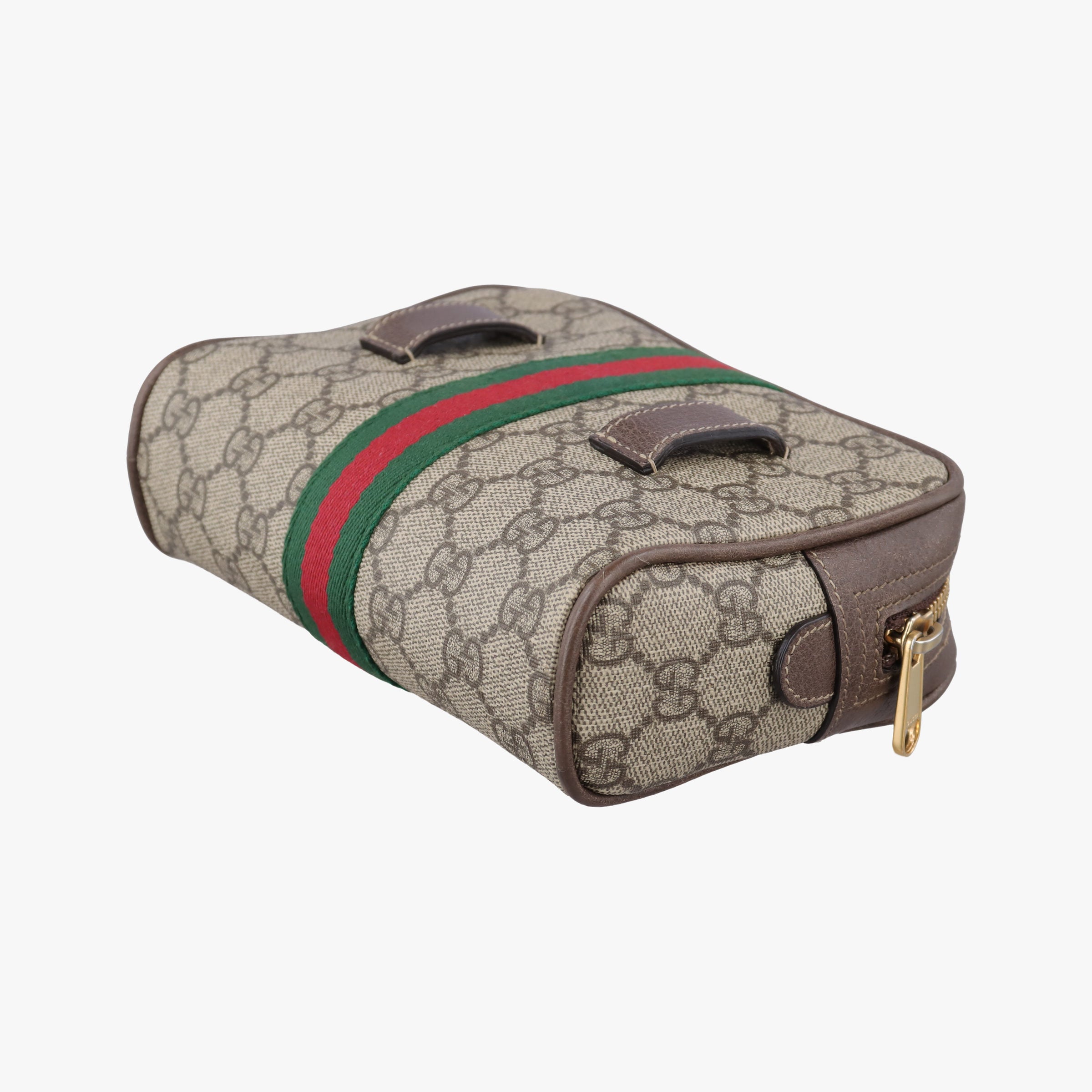 Secondhand Gucci Ophidia Brown PVC coated canvas×Leather 517076 bum bag/waist bag | stylenewstar