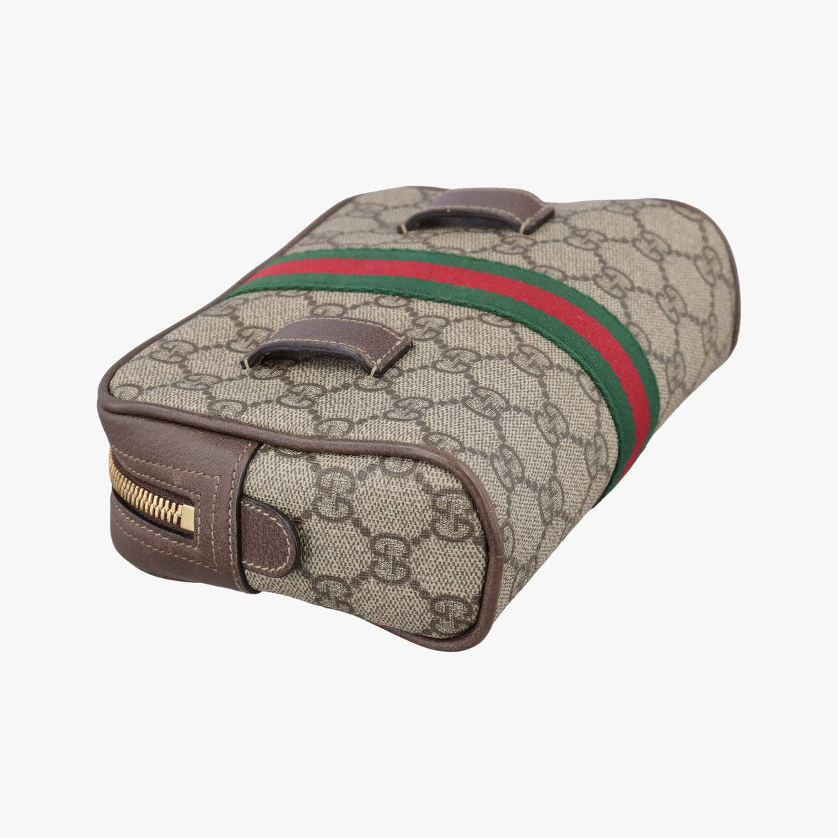 Secondhand Gucci Ophidia Brown PVC coated canvas×Leather 517076 bum bag/waist bag | stylenewstar