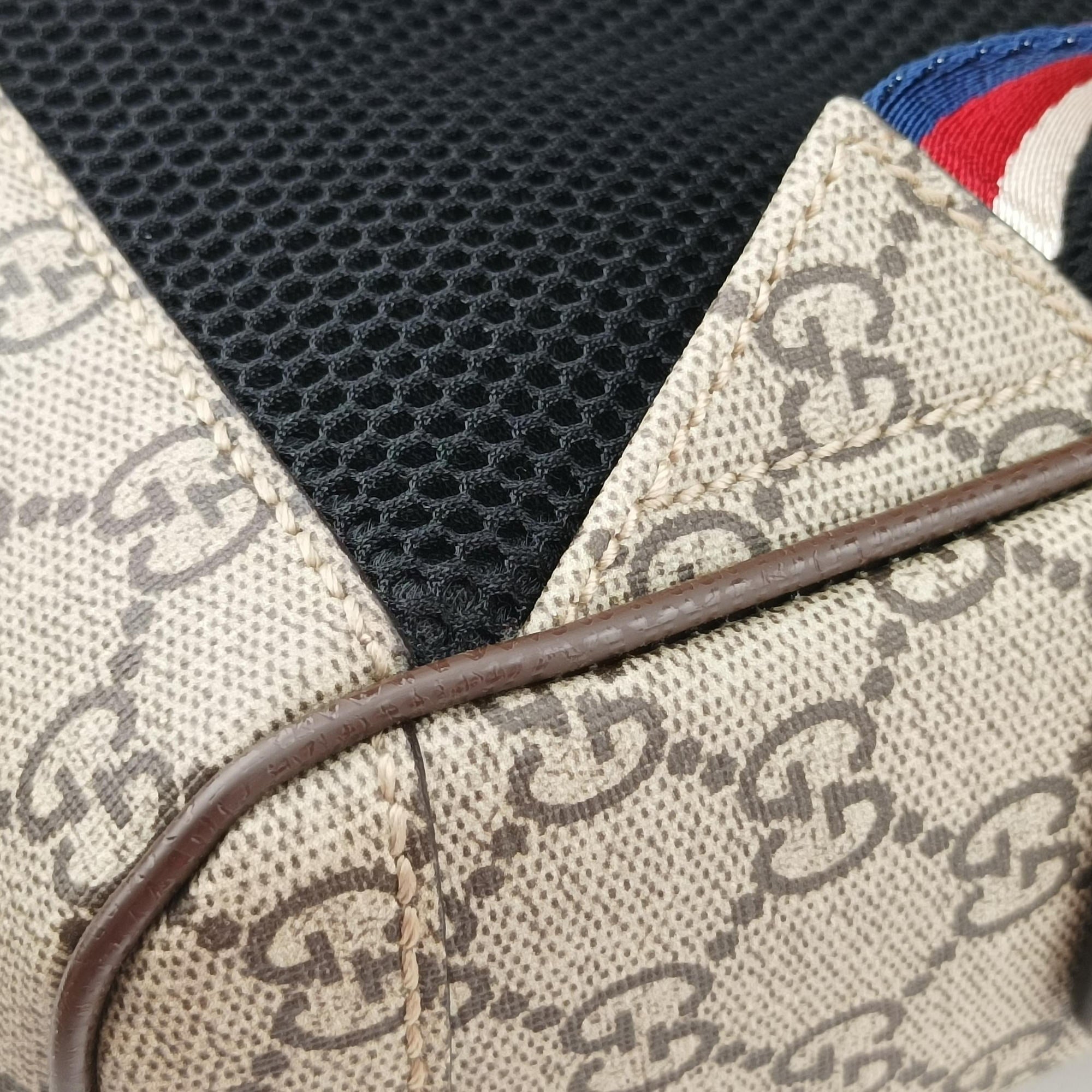 Pre-owned Gucci GG Supreme Bosco dog print Beige×Multicolour PVC coated canvas 495621 backpack/rucksack | stylenewstar