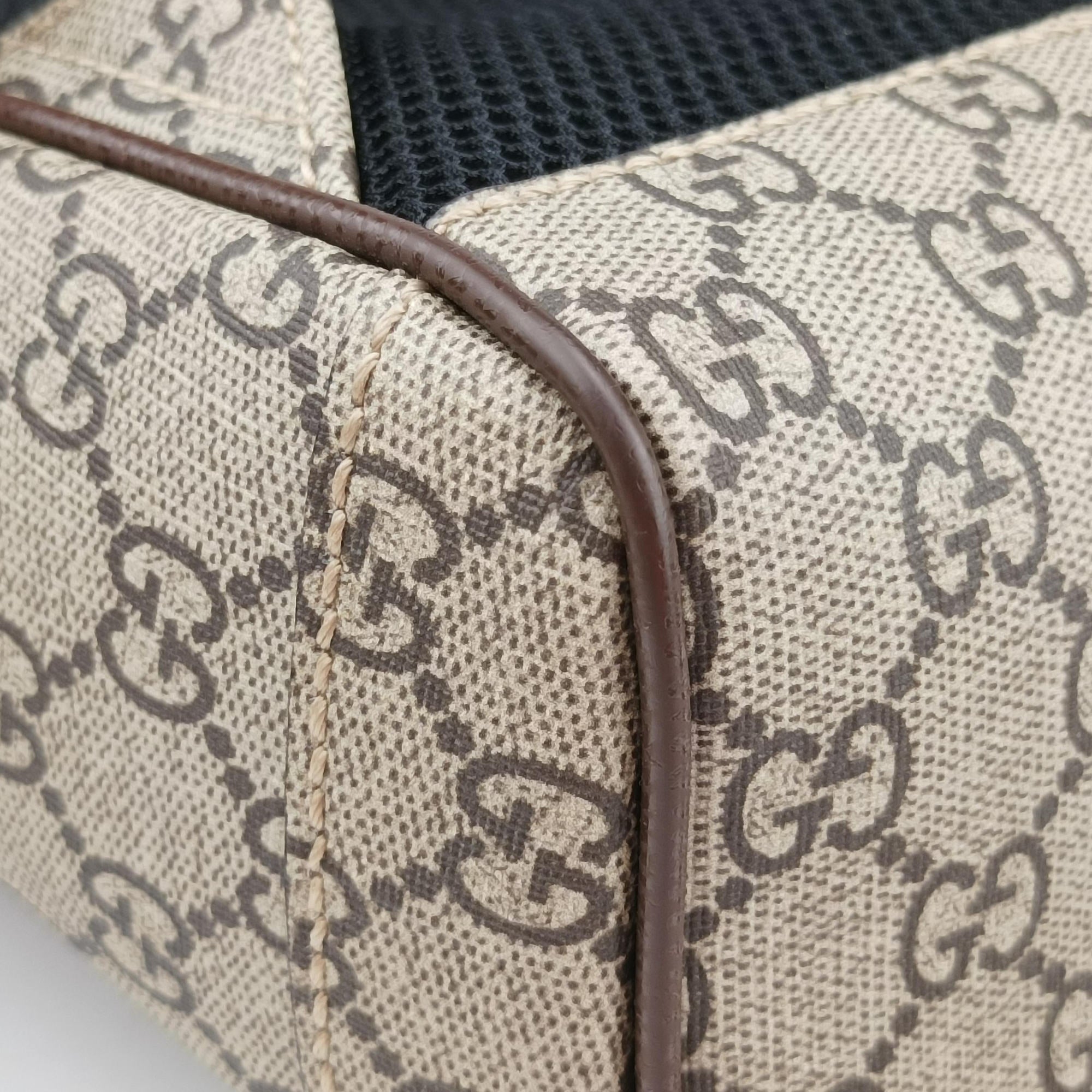 Pre-owned Gucci GG Supreme Bosco dog print Beige×Multicolour PVC coated canvas 495621 backpack/rucksack | stylenewstar