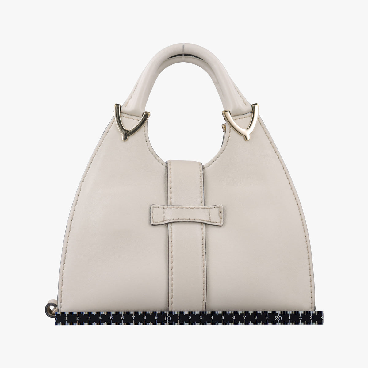 Secondhand Gucci Stirrup White Leather 277515 handbag | stylenewstar