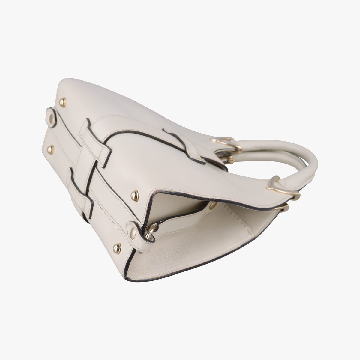 Secondhand Gucci Stirrup White Leather 277515 handbag | stylenewstar
