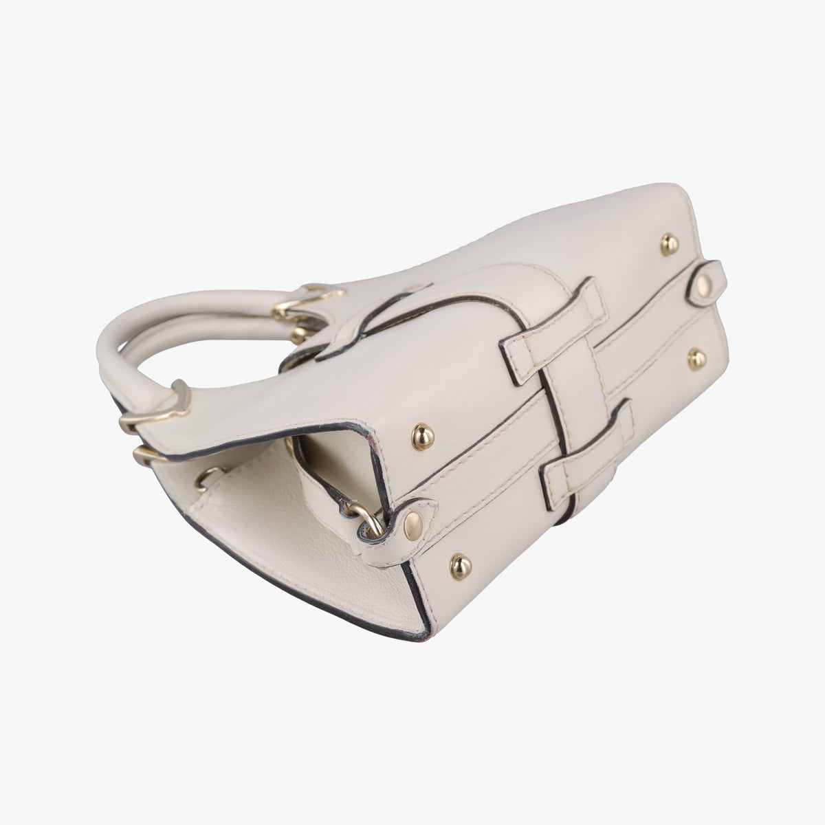 Secondhand Gucci Stirrup White Leather 277515 handbag | stylenewstar