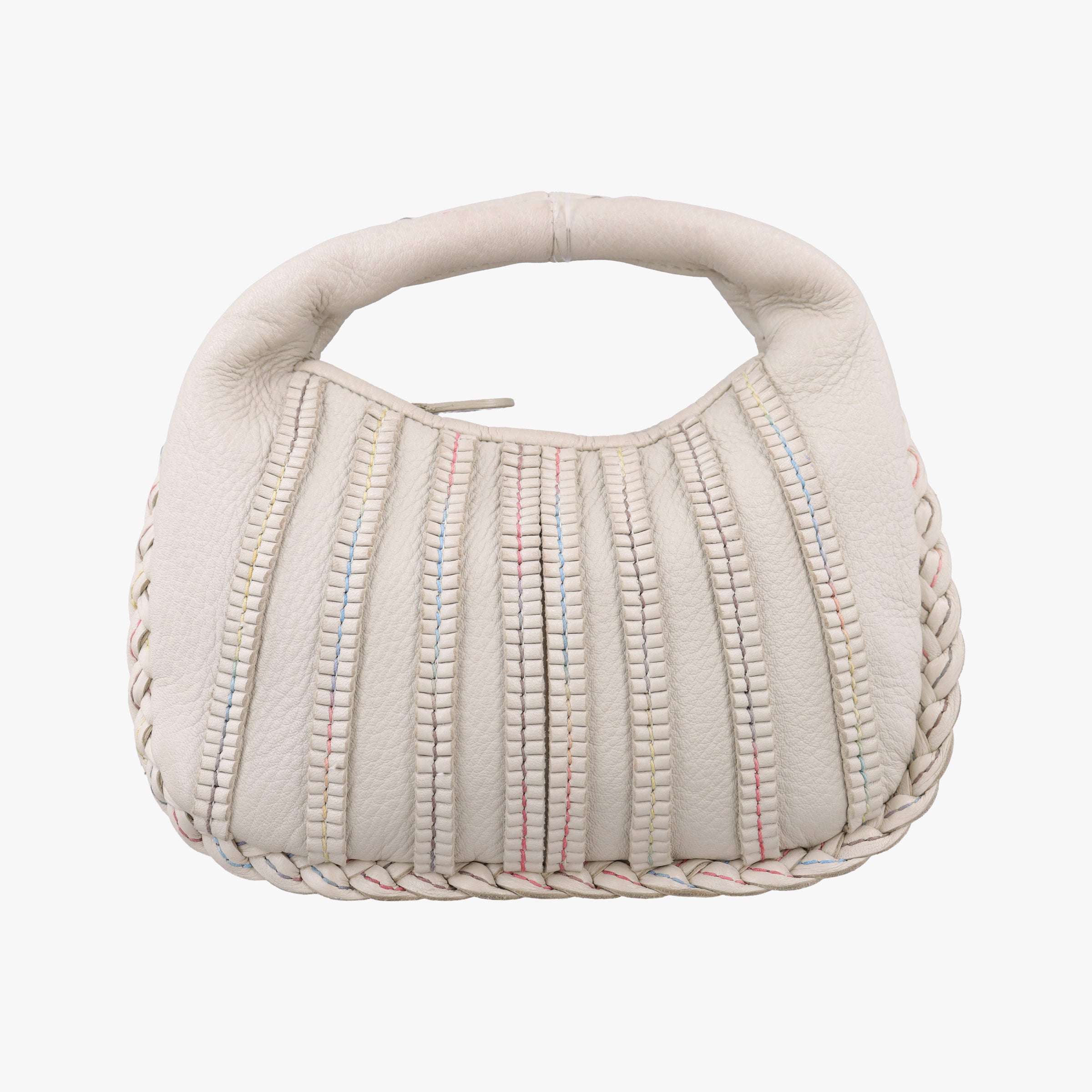 Pre-owned Bottega Veneta Mini Dune Veneta Hobo Grey leather  handbag | stylenewstar